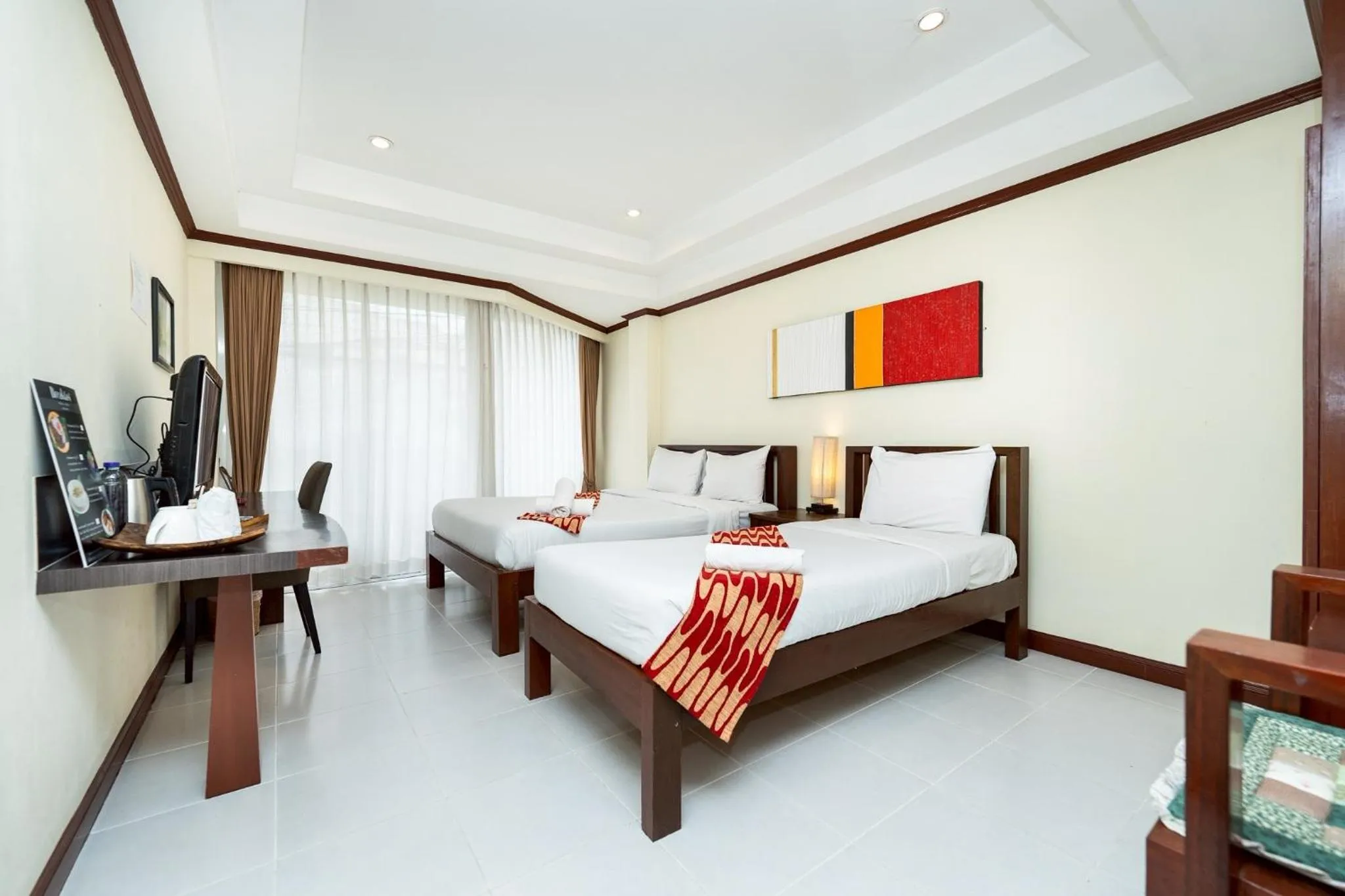 Bed in Khon Kaen Orchid Hotel
