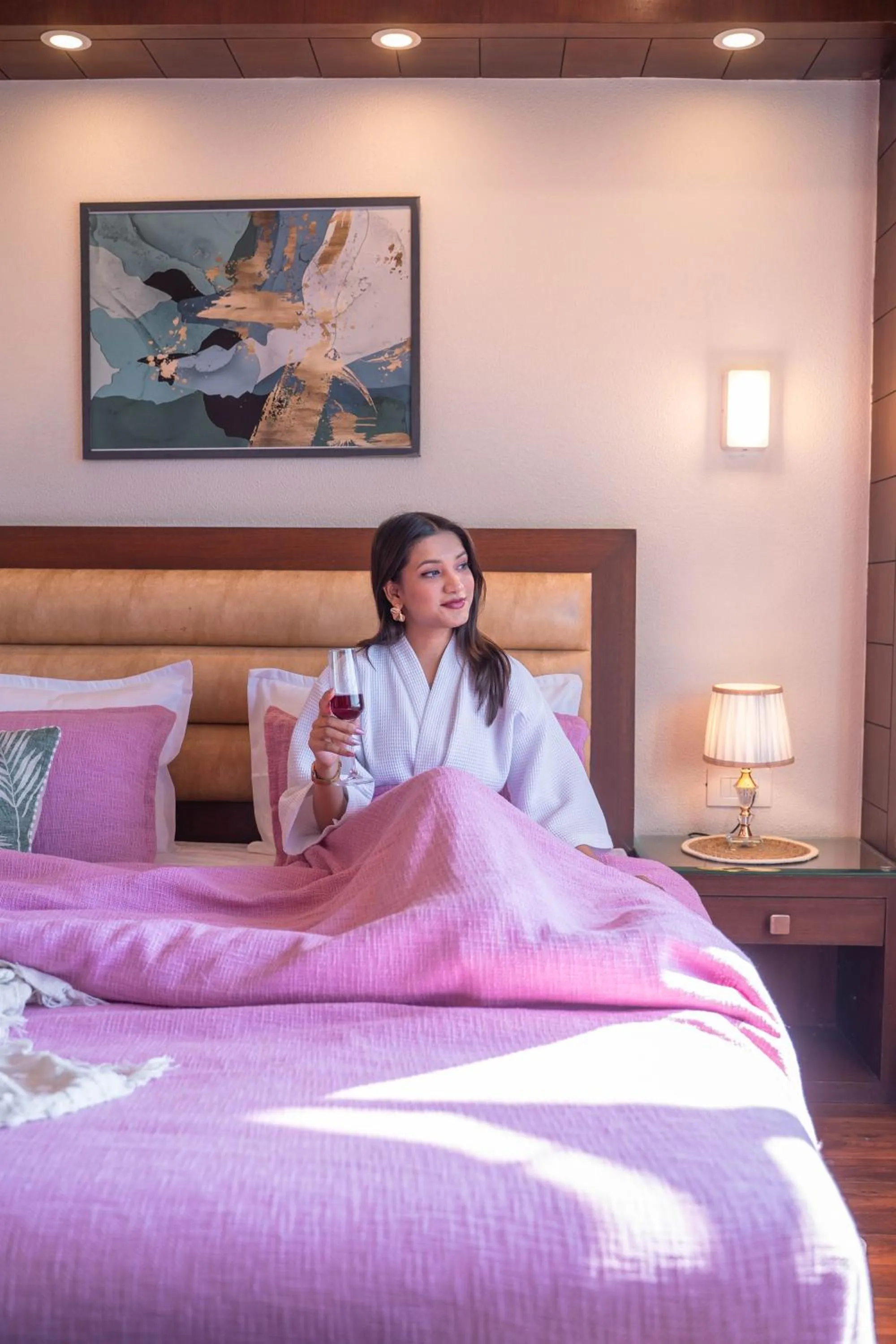 Bed in Perfectstayz Premium The Pride at mall road