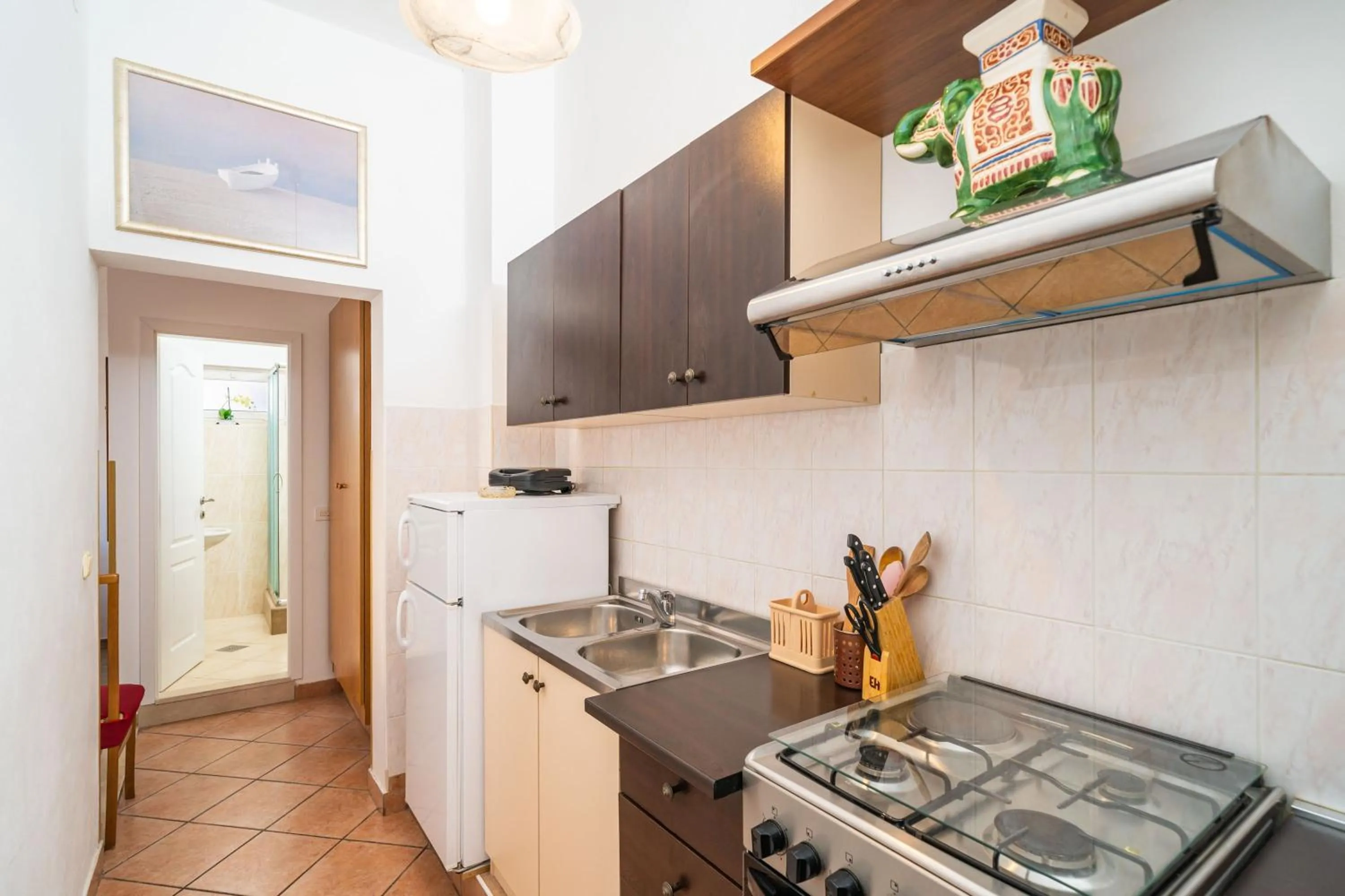 Kitchen or kitchenette in Apartments Senjo