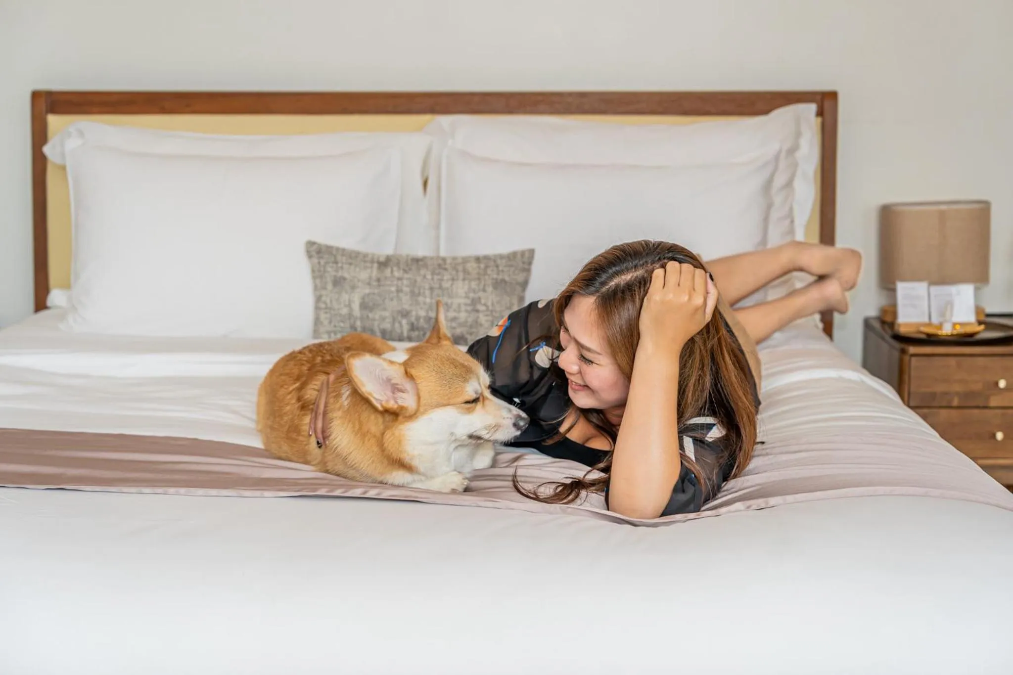 Bed in Te Mata Glamping