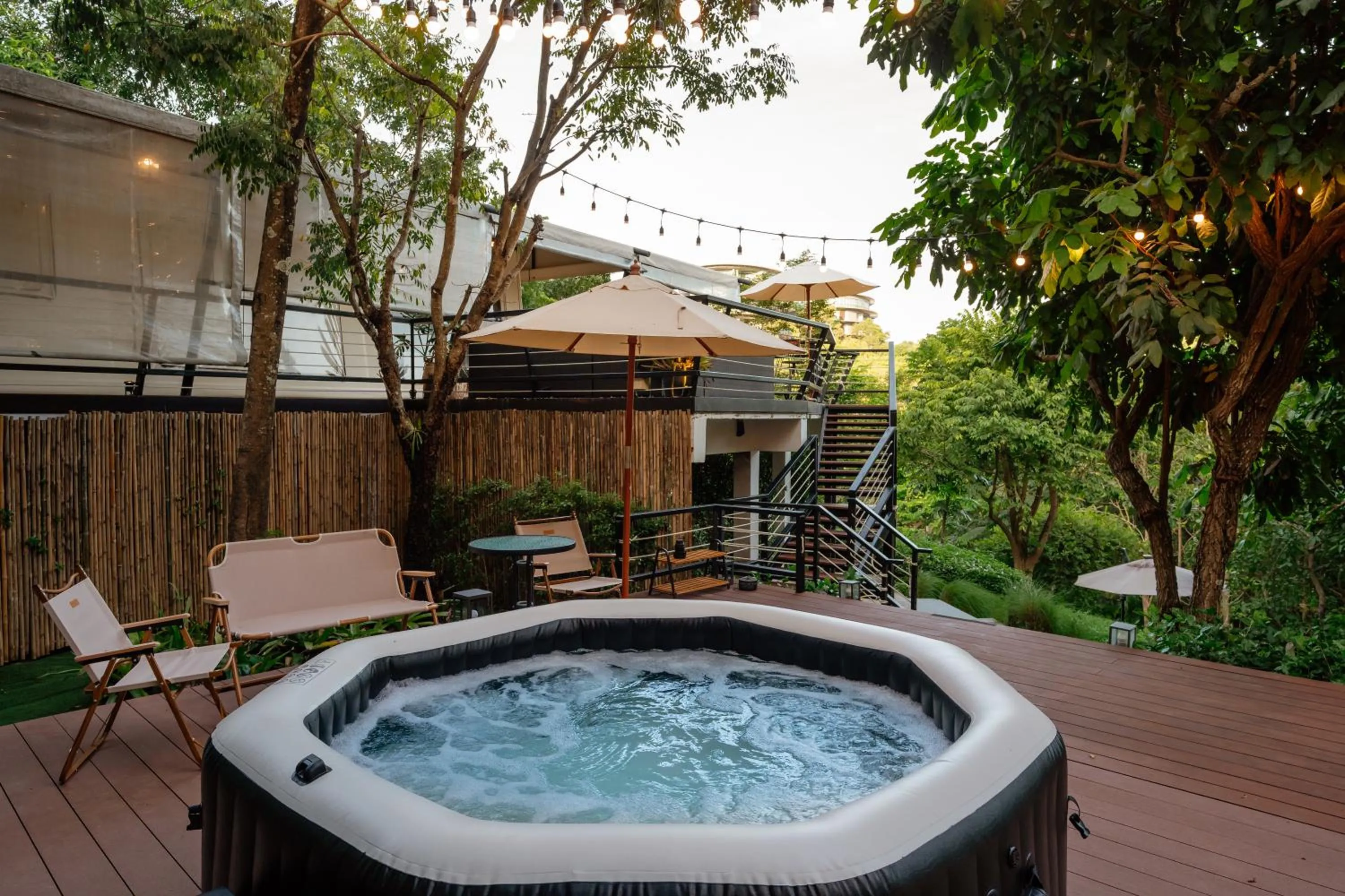 Patio in Te Mata Glamping