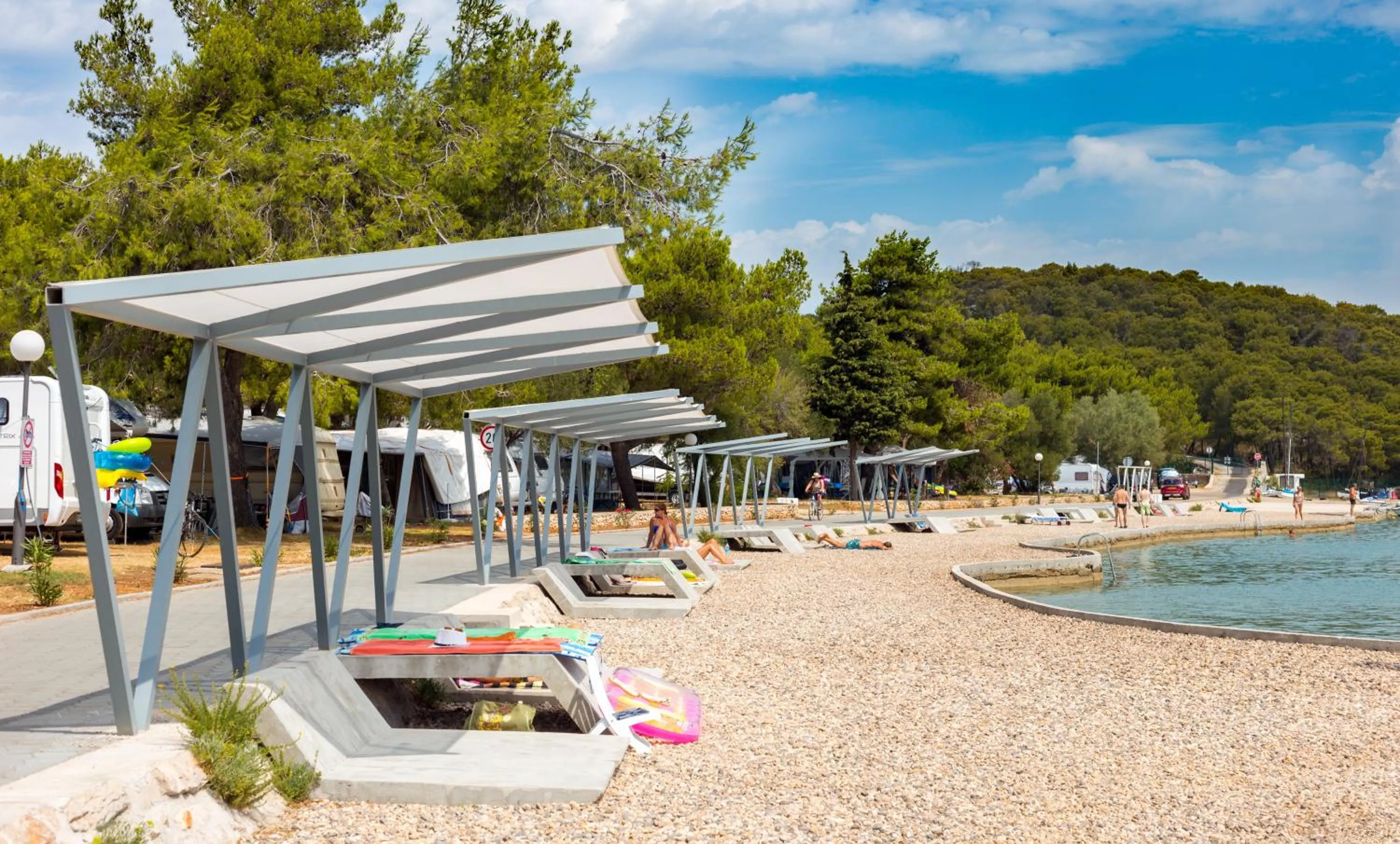 Beach in Victoria Mobilehome Jezera Village Holiday Resort