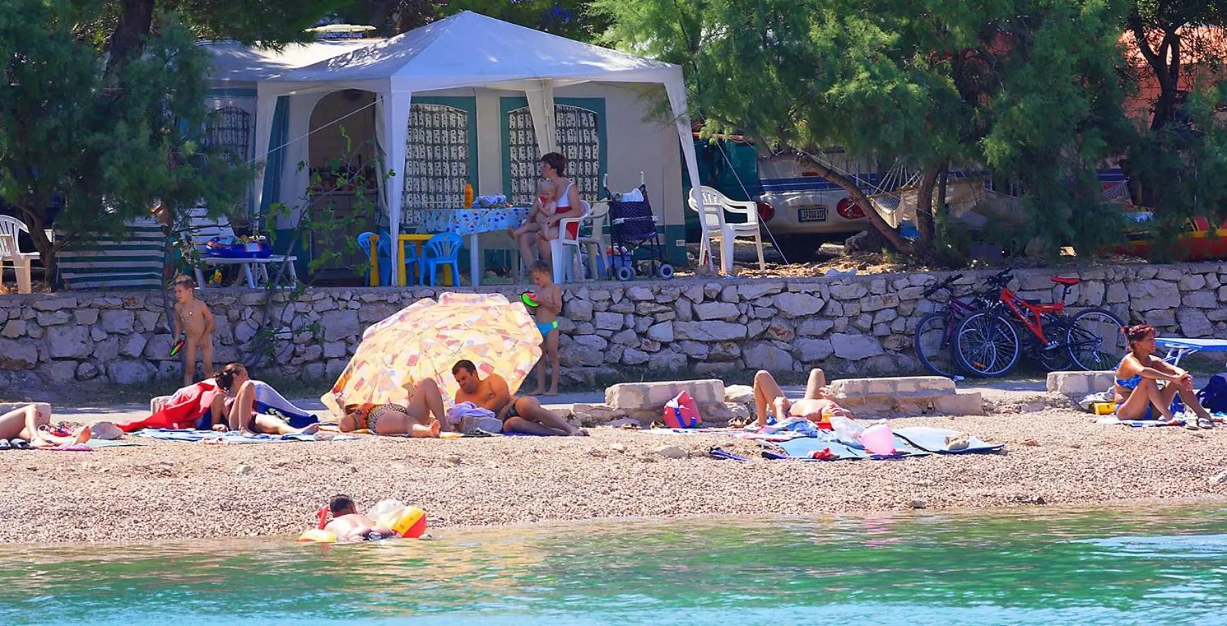 Beach in Victoria Mobilehome Jezera Village Holiday Resort