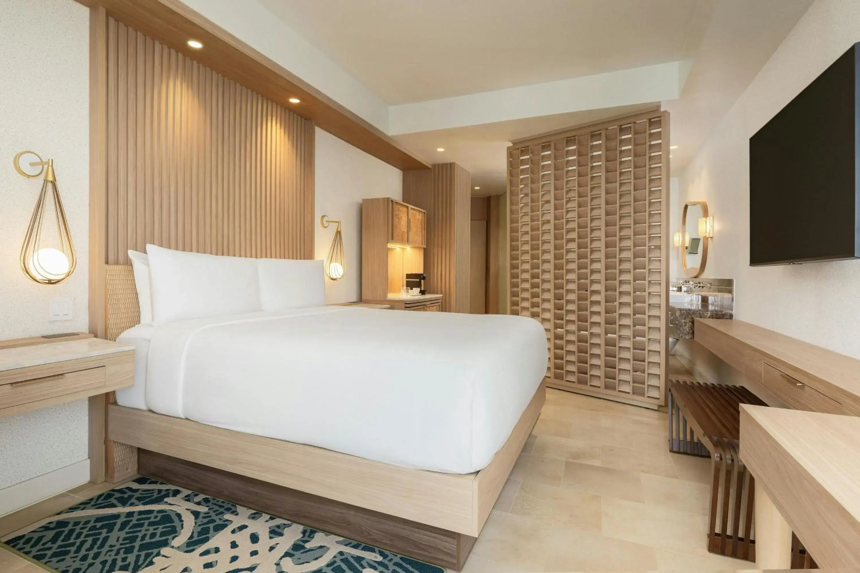 King Guest Room with Balcony - Partial Ocean View in JW Marriott Panama King Guest Room with Balcony - Partial Ocean View in JW Marriott Panama