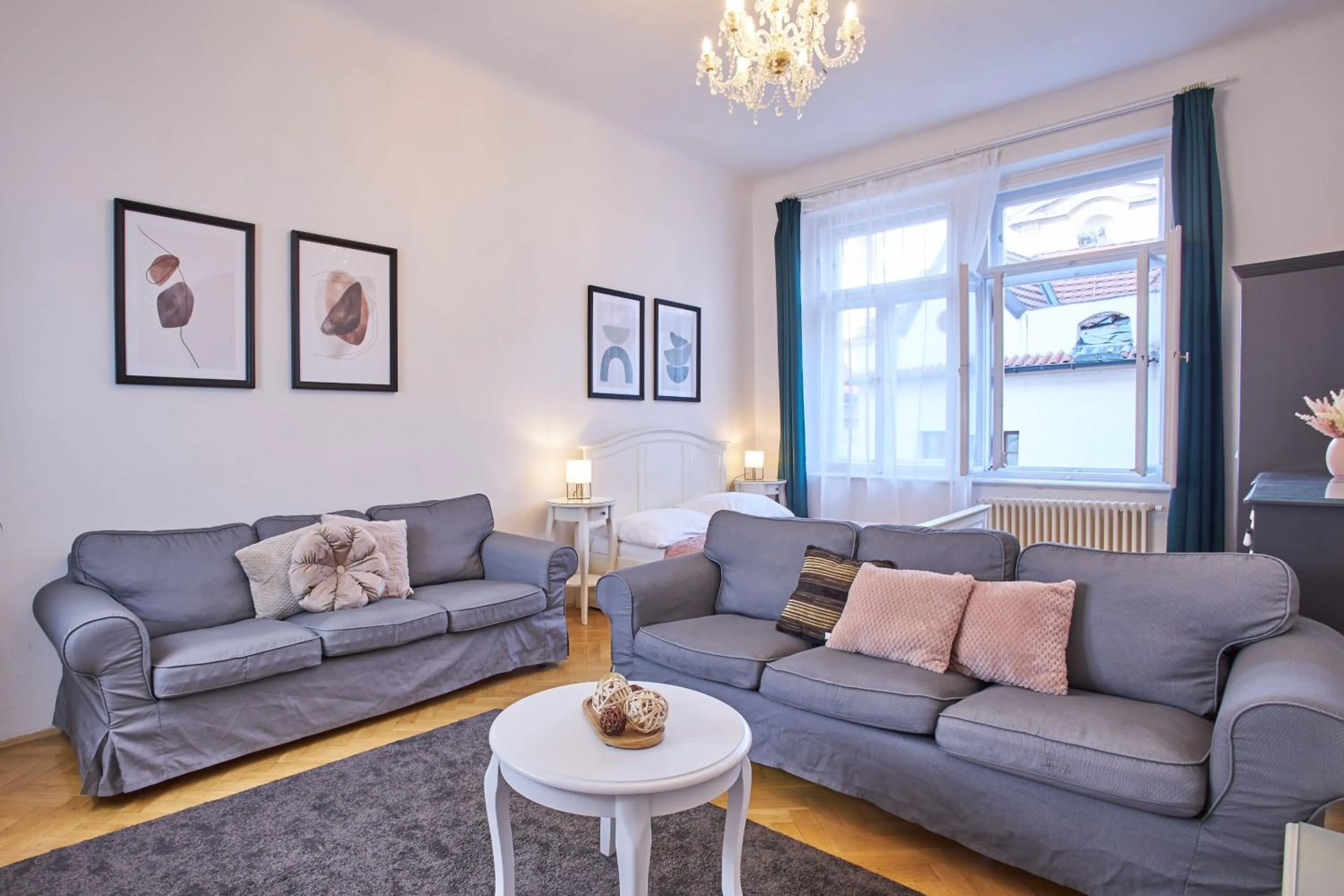 Bed in Charles Bridge Premium Residence