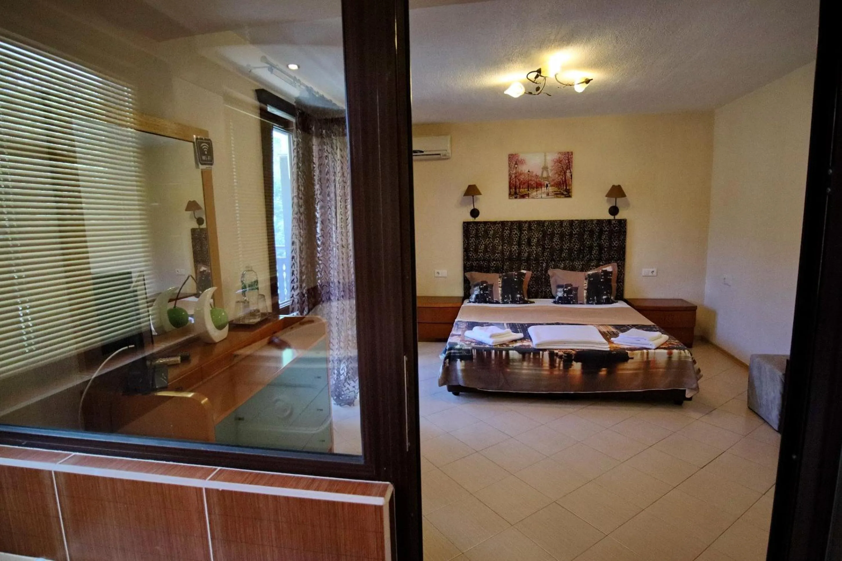 Bed in Elli Greco Hotel