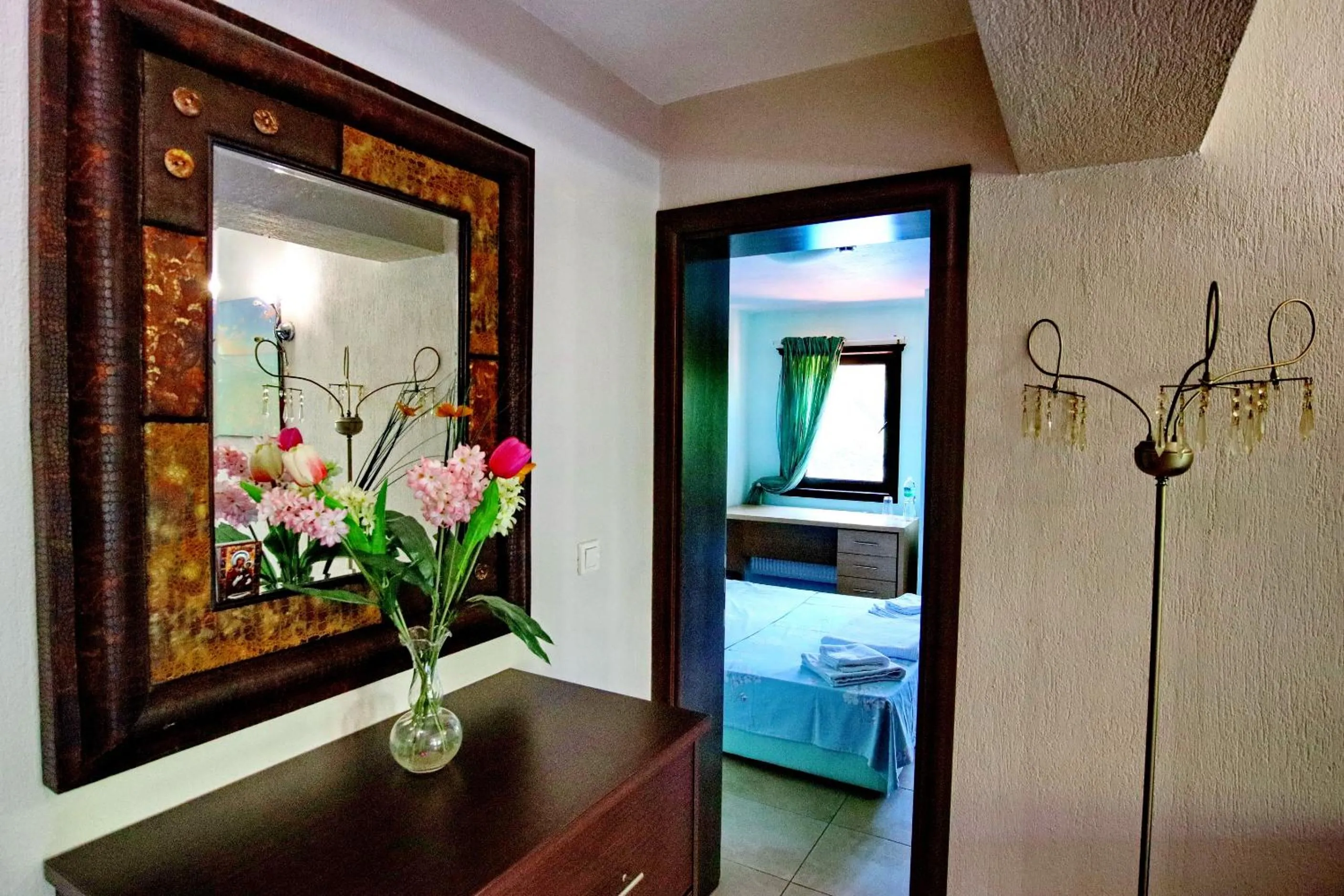 Bed in Elli Greco Hotel