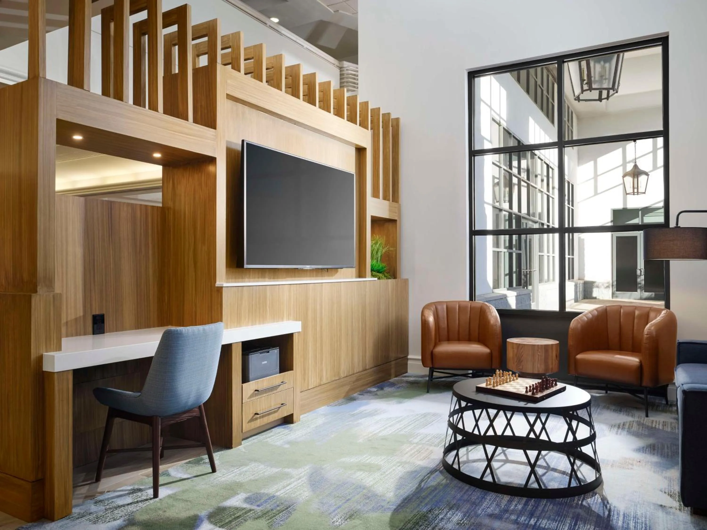 Lobby or reception in Hilton New Orleans Airport