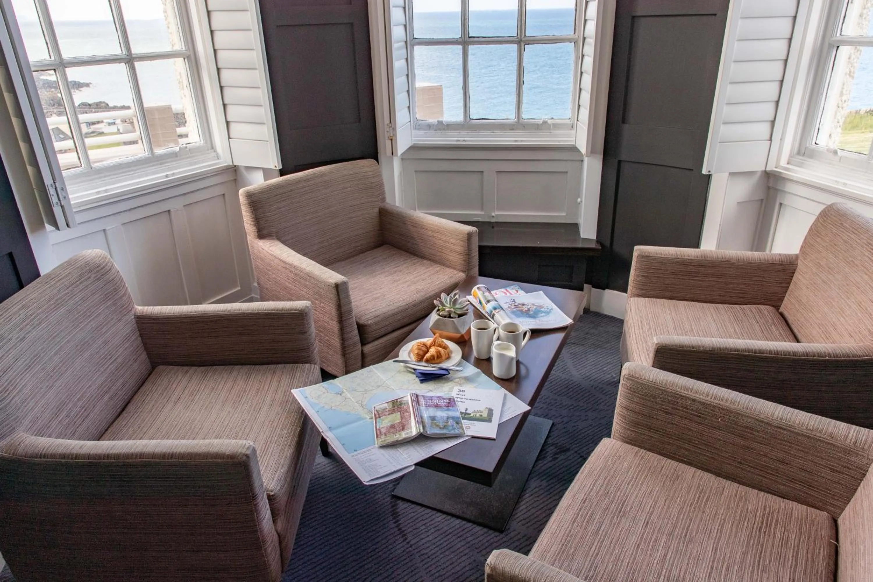 Seating area in The Portpatrick Hotel by Compass Hospitality