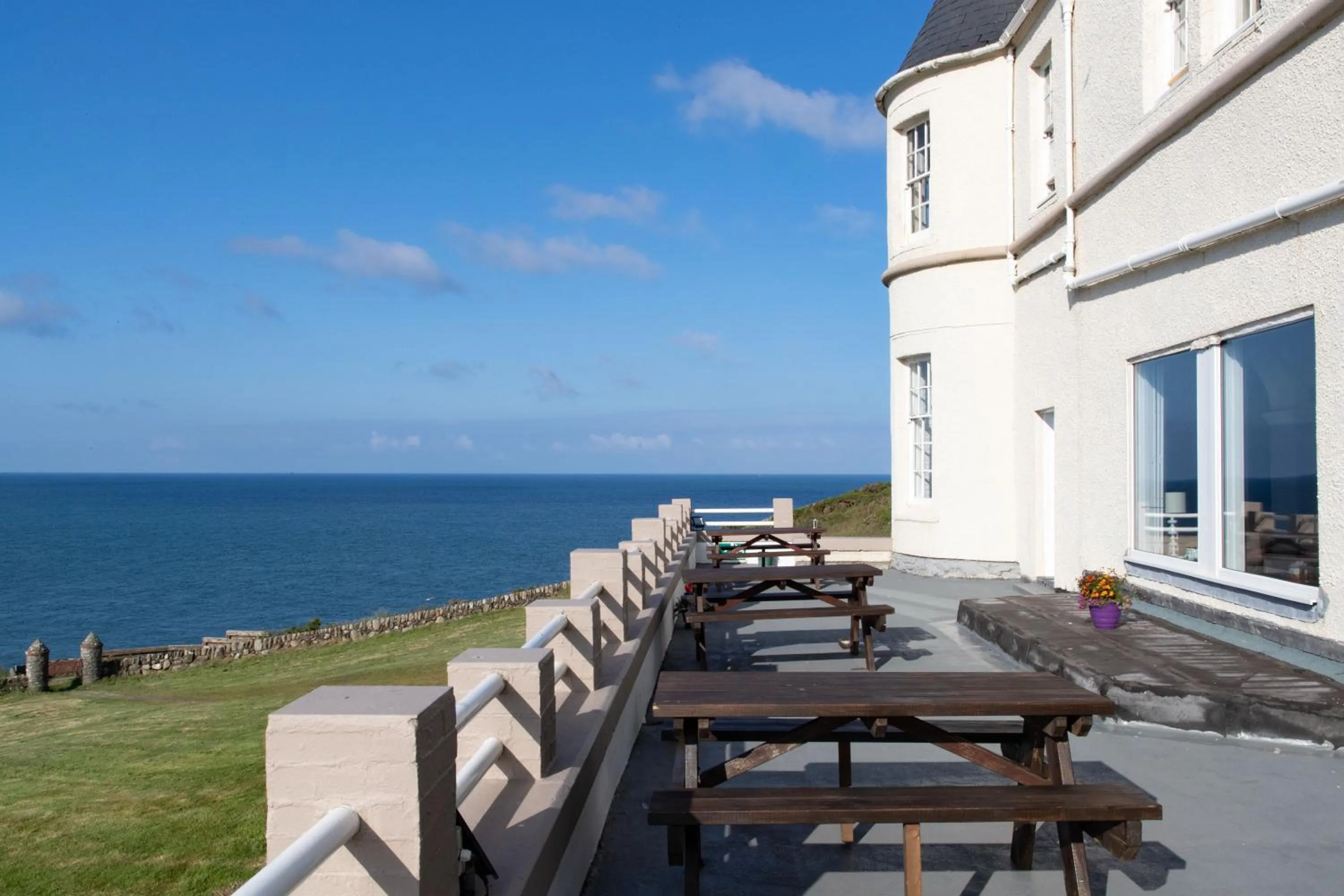 Patio in The Portpatrick Hotel by Compass Hospitality