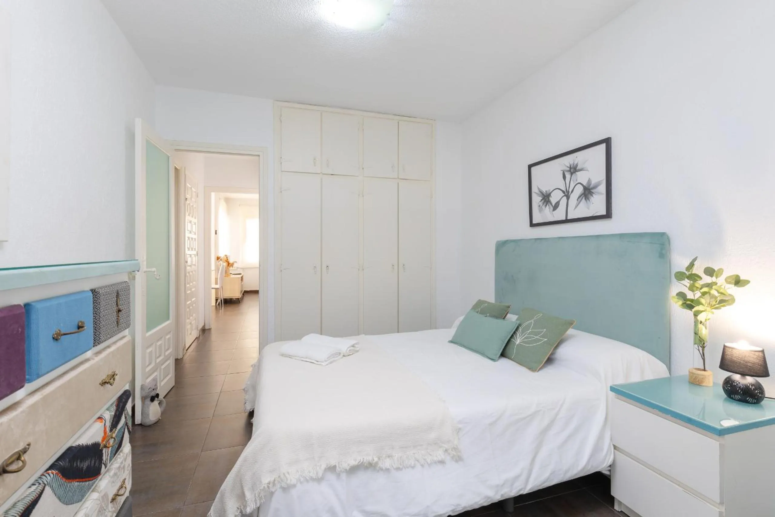 Bed in Fidalsa Relax Pool & BBQ