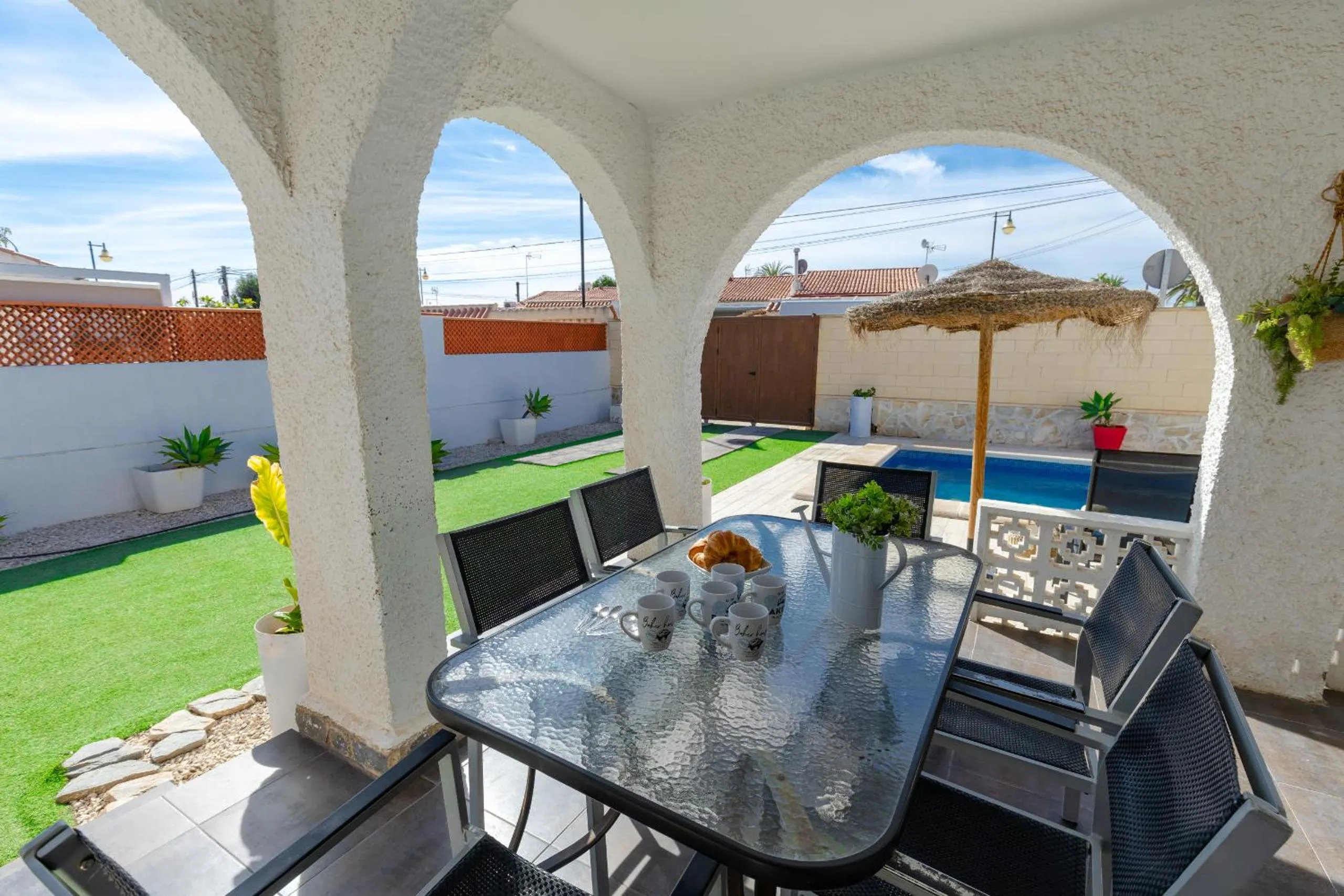 Balcony/Terrace in Fidalsa Relax Pool & BBQ