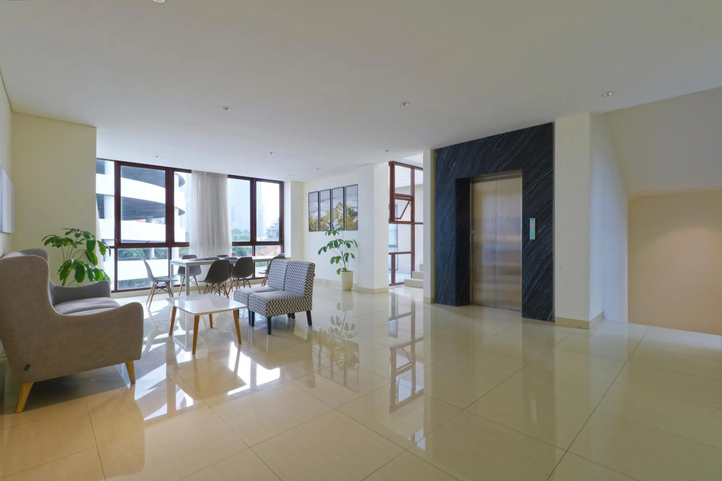 Seating area in Plaza 54 Residence Jakarta