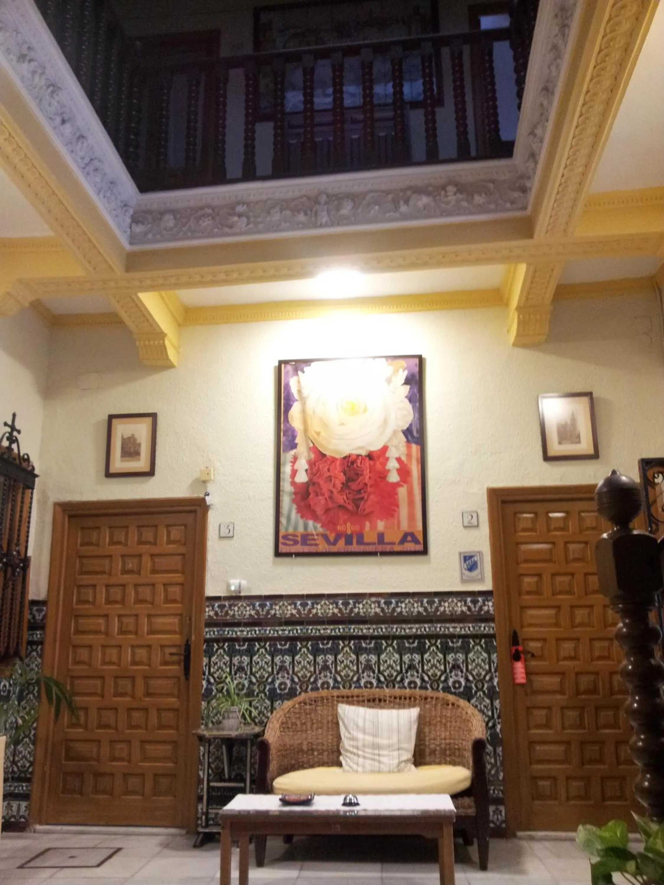 Living room in Pension Catedral