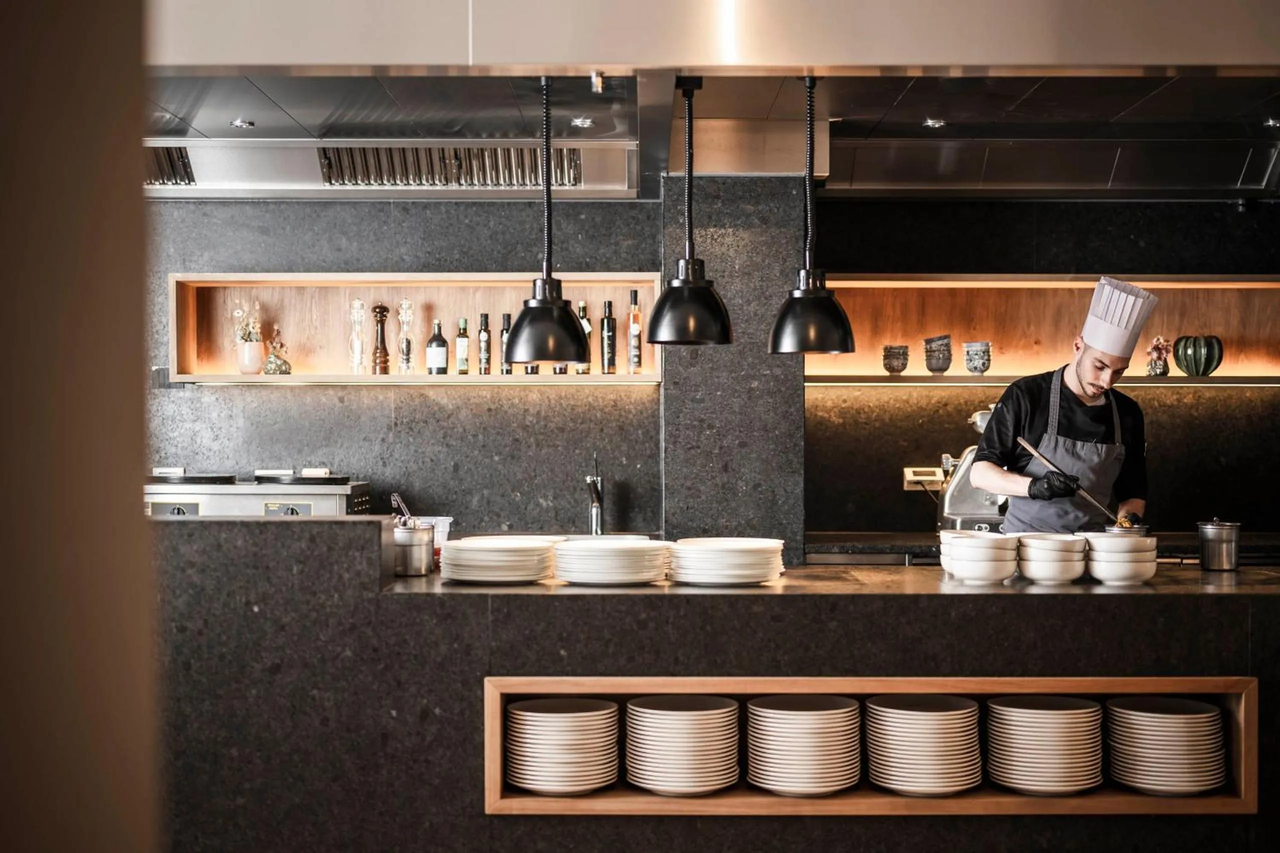 Kitchen or kitchenette in Excelsior Dolomites Life Resort