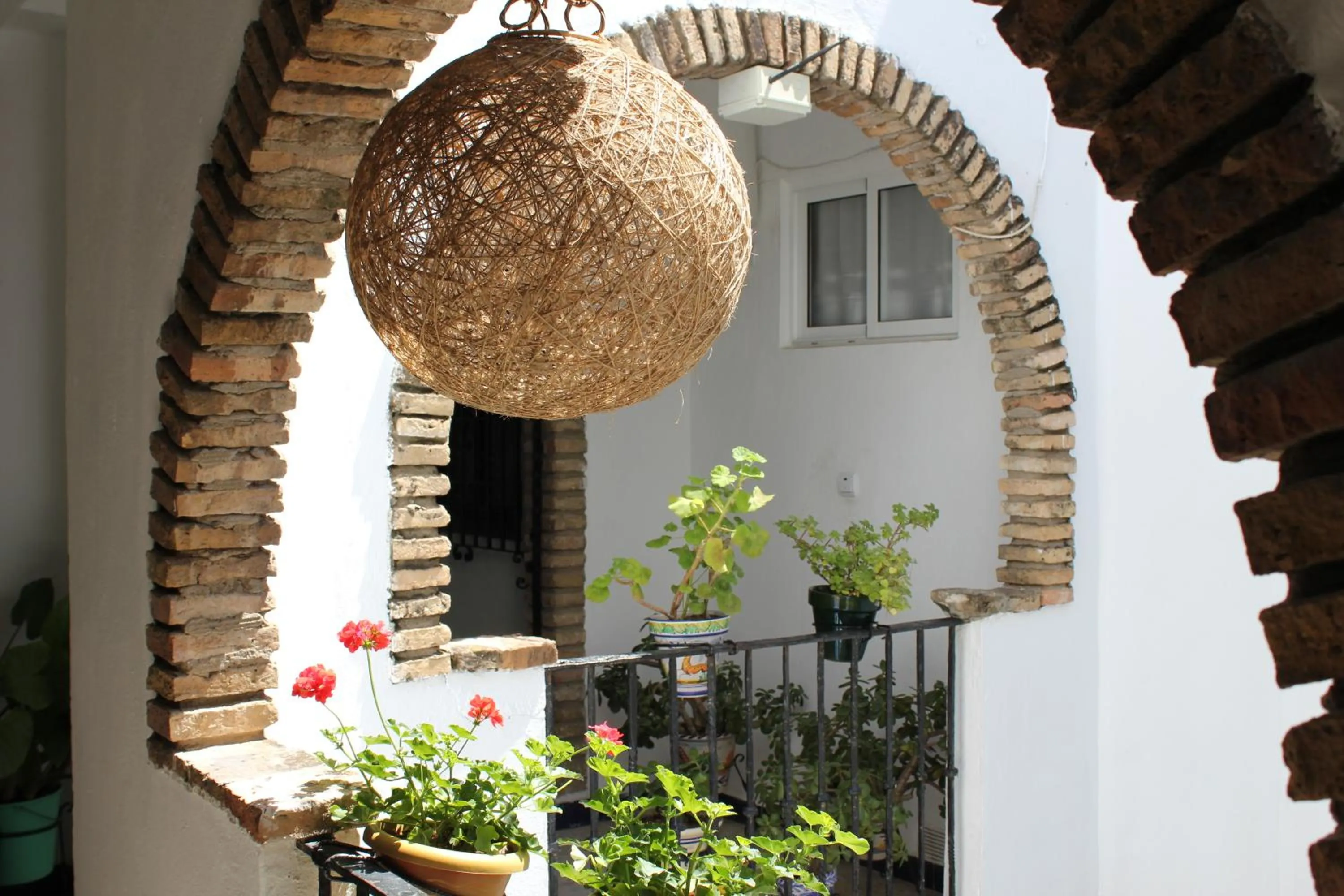 Patio in Pensión La Montoreña