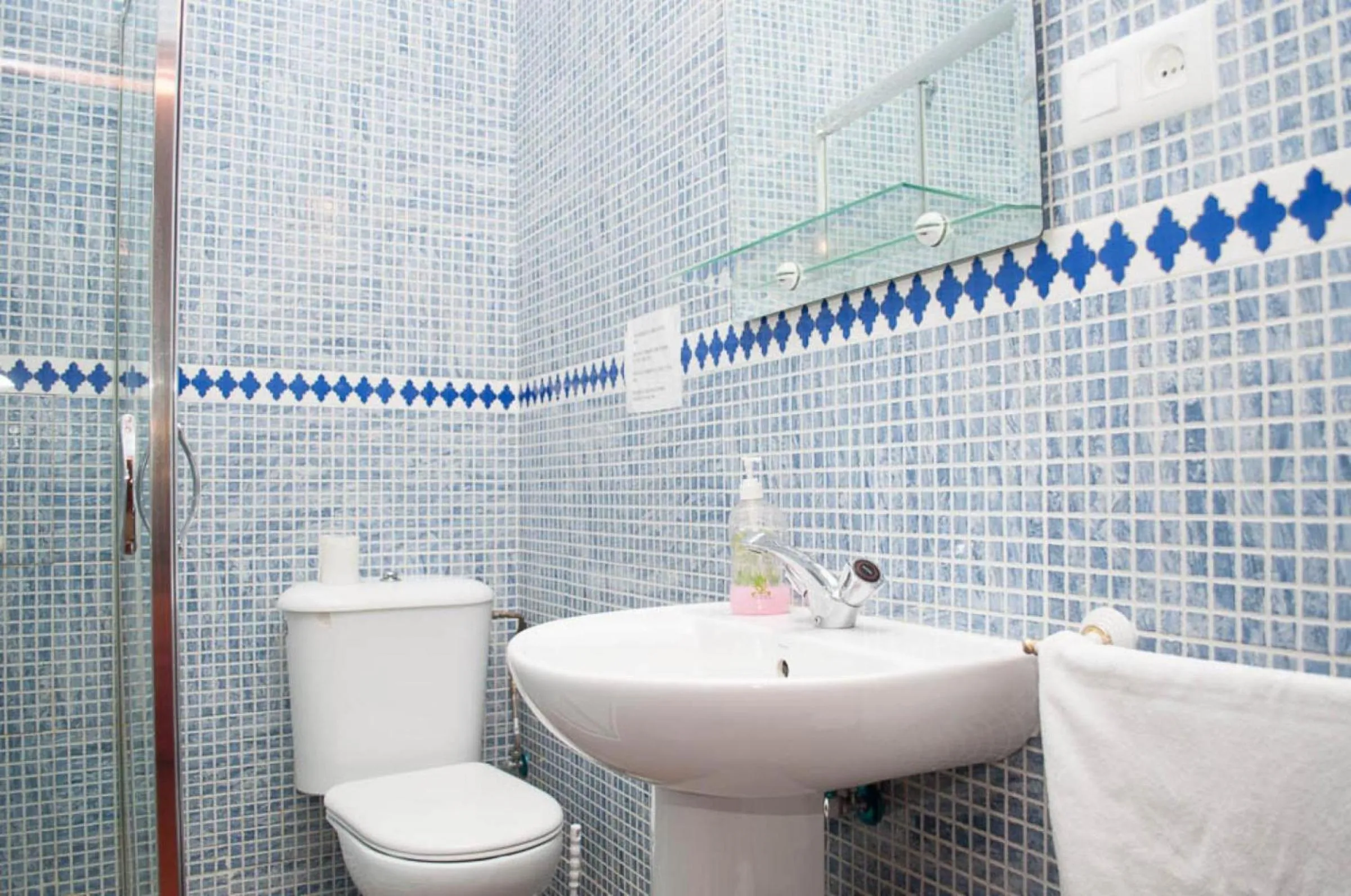 Shower in Pensión La Montoreña