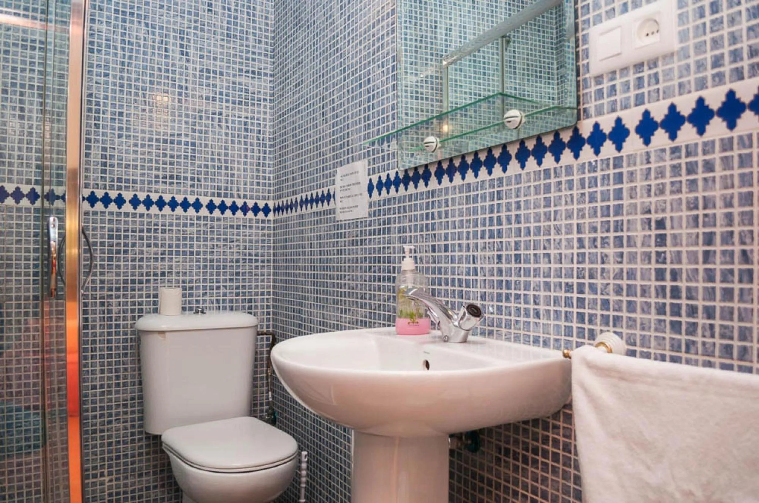 Shower in Pensión La Montoreña