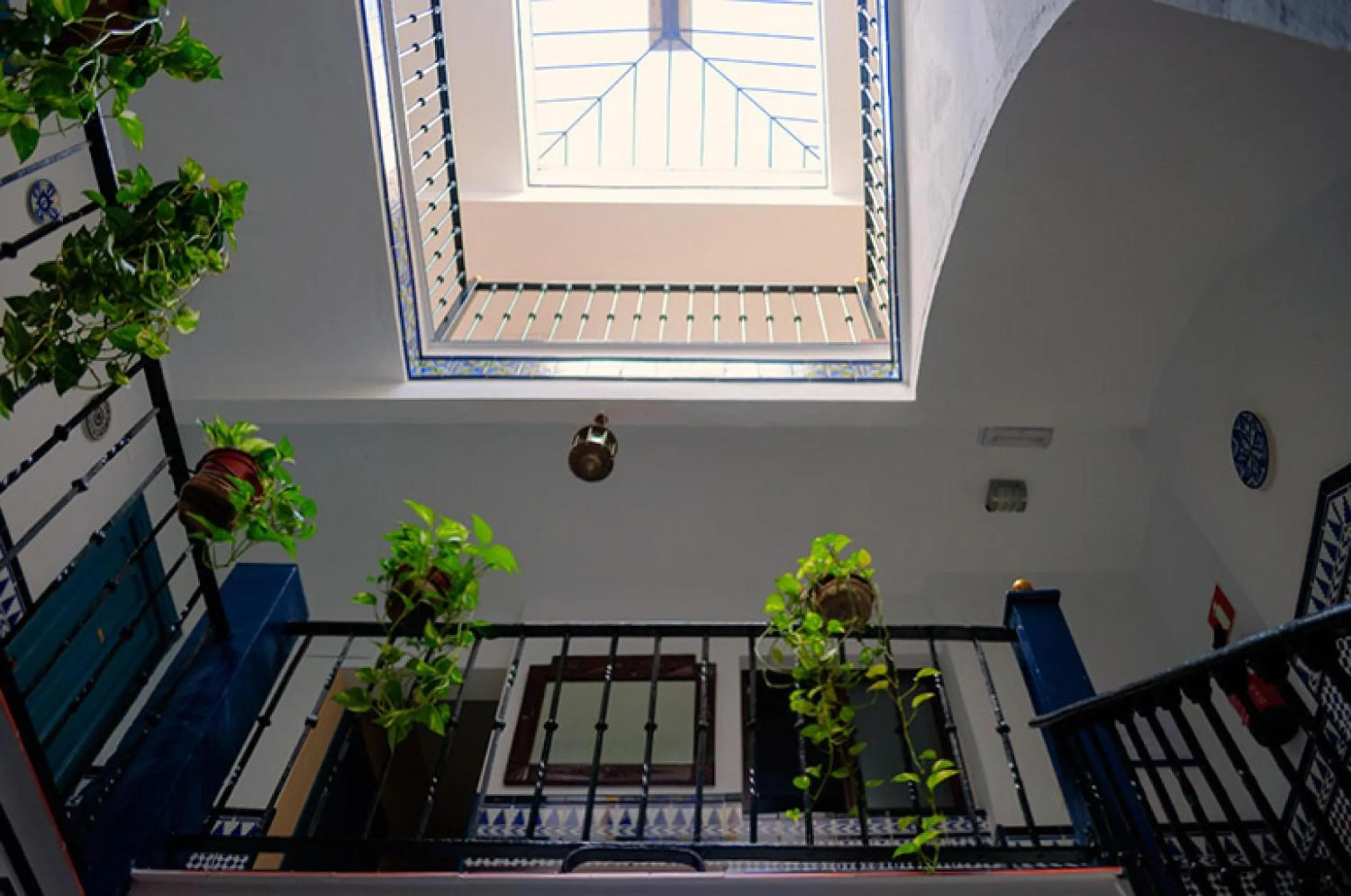 Patio in Pensión La Montoreña