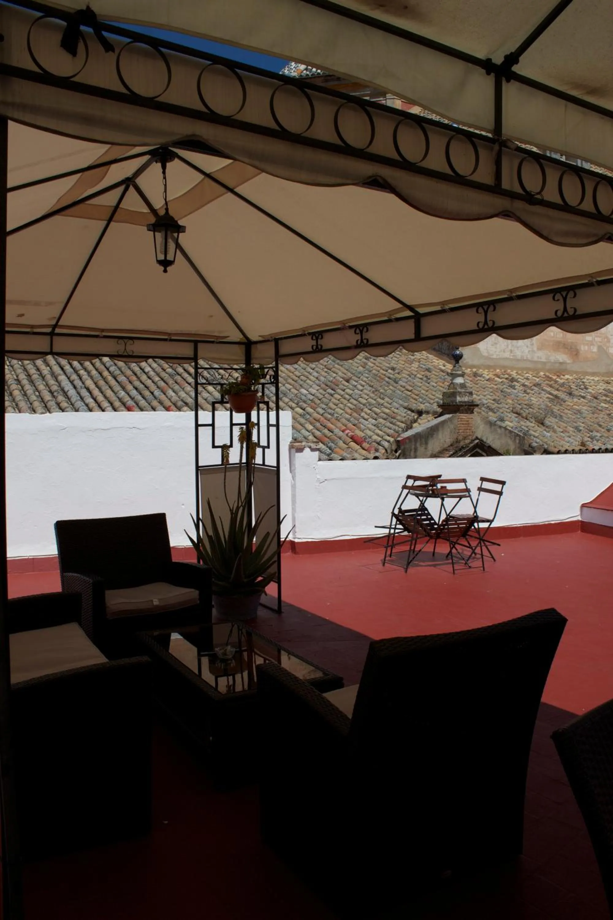 Patio in Pensión La Montoreña