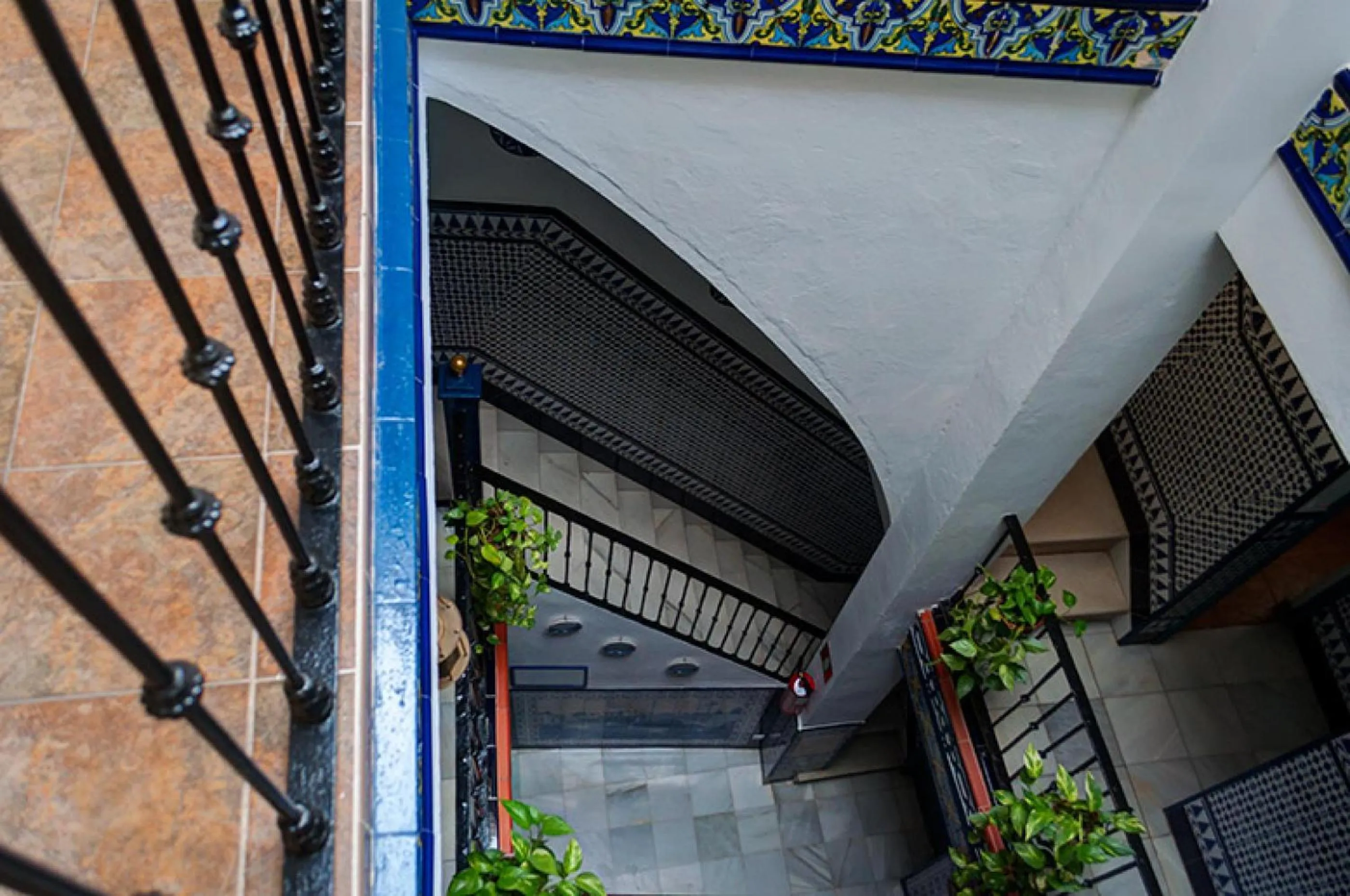 Patio in Pensión La Montoreña