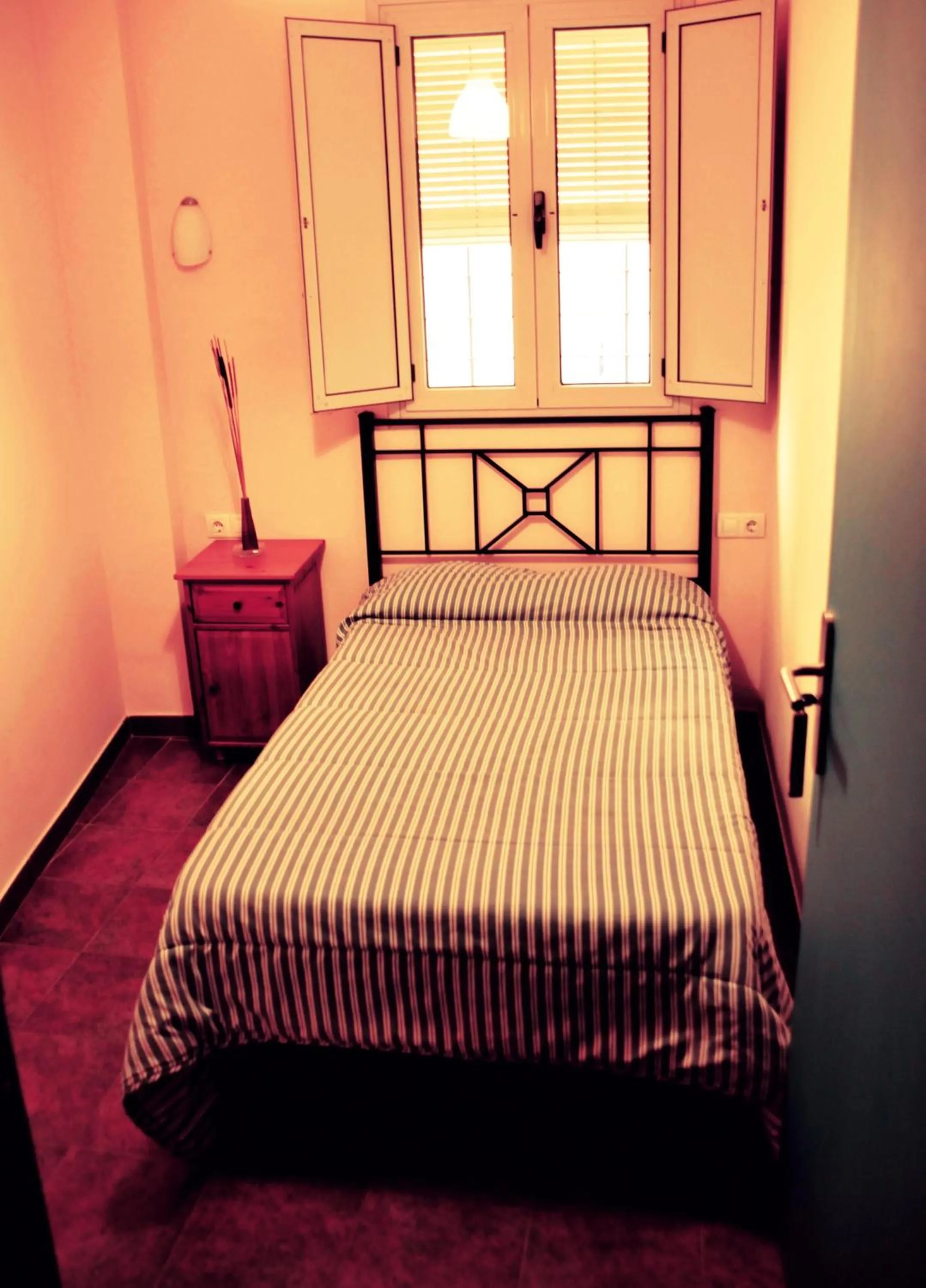 Bed in Pensión La Montoreña