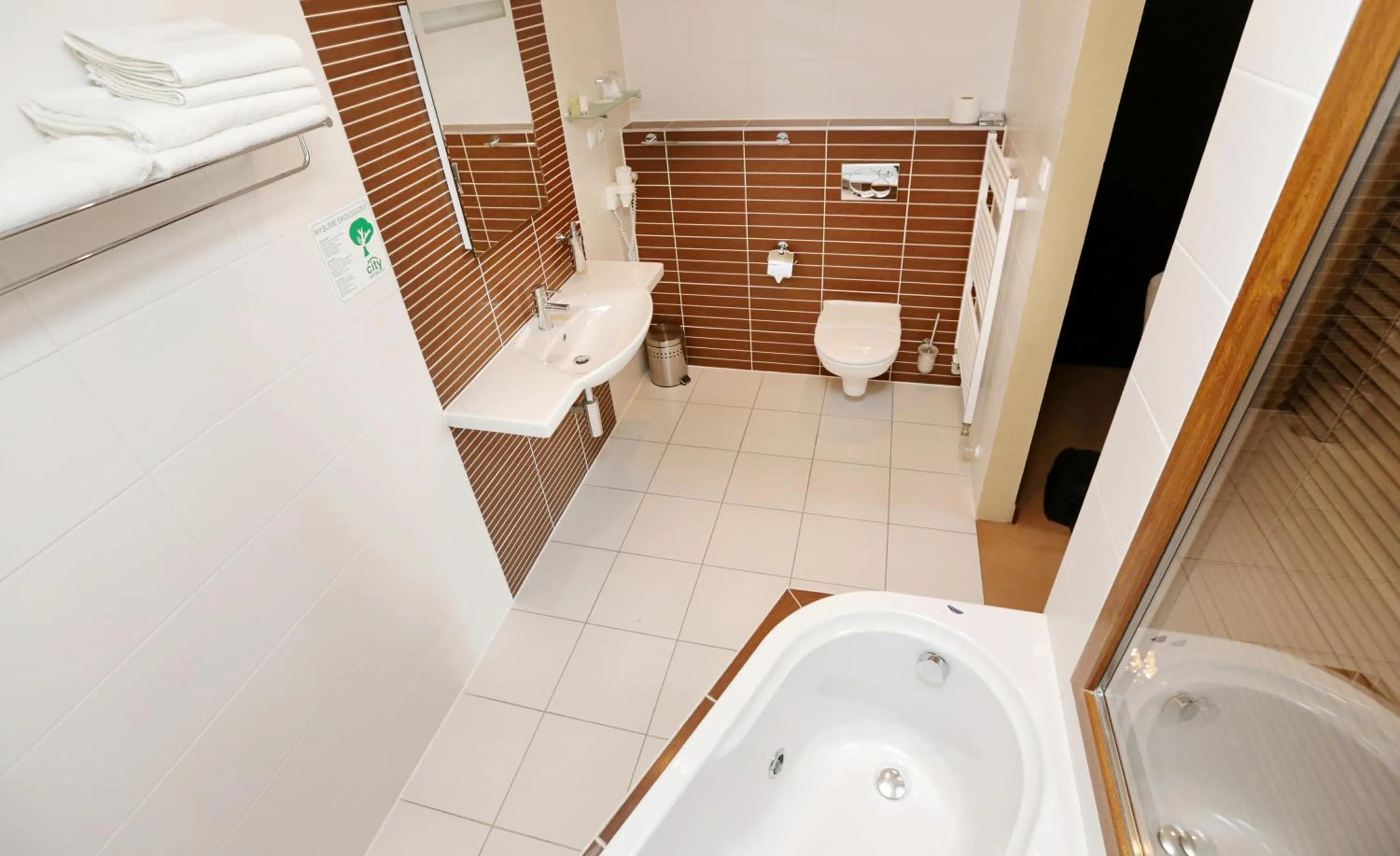 Bathroom in City Hotel Nitra with free parking
