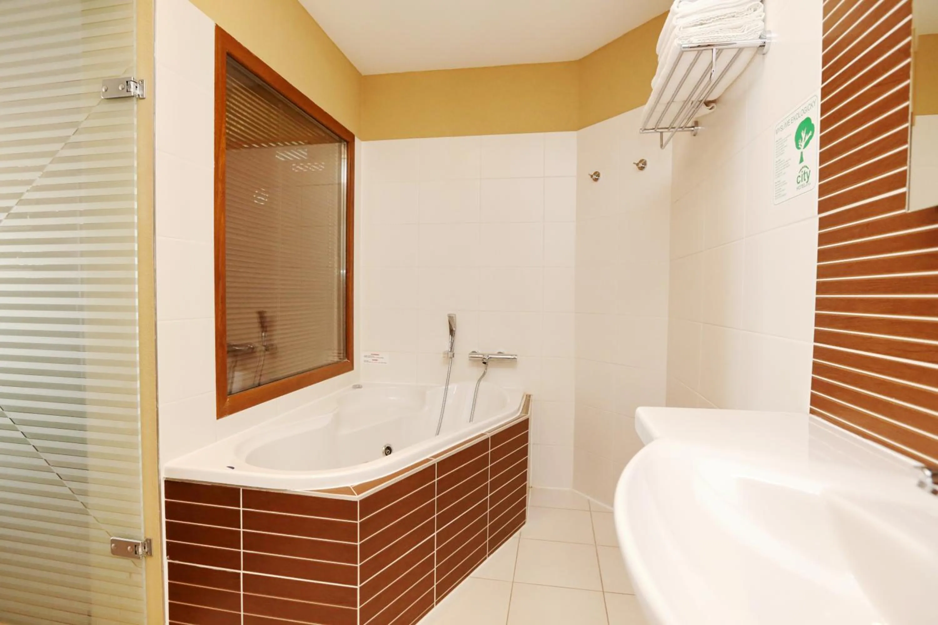 Bathroom in City Hotel Nitra with free parking