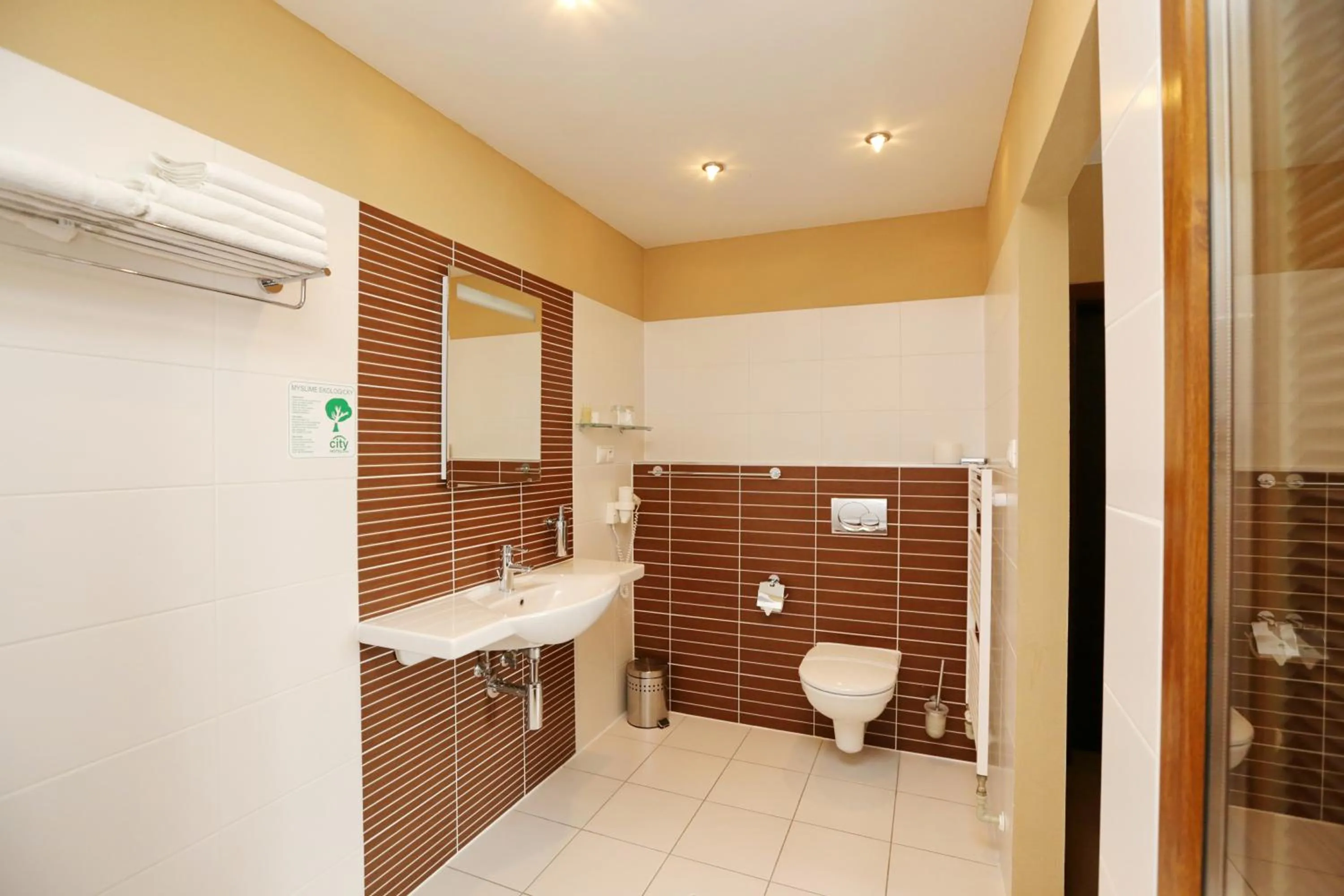 Bathroom in City Hotel Nitra with free parking
