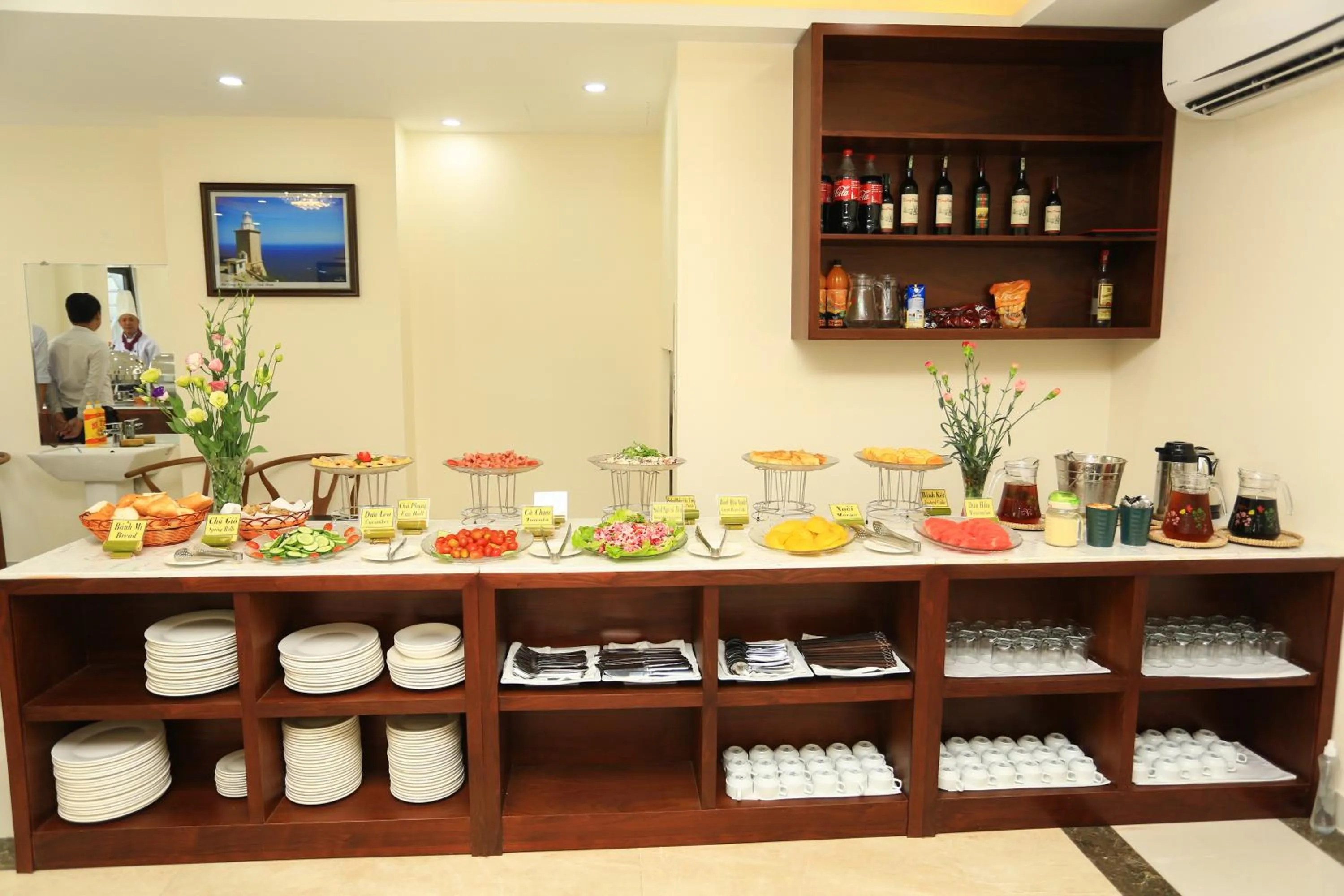 Continental breakfast in Hacom Galaxy Hotel