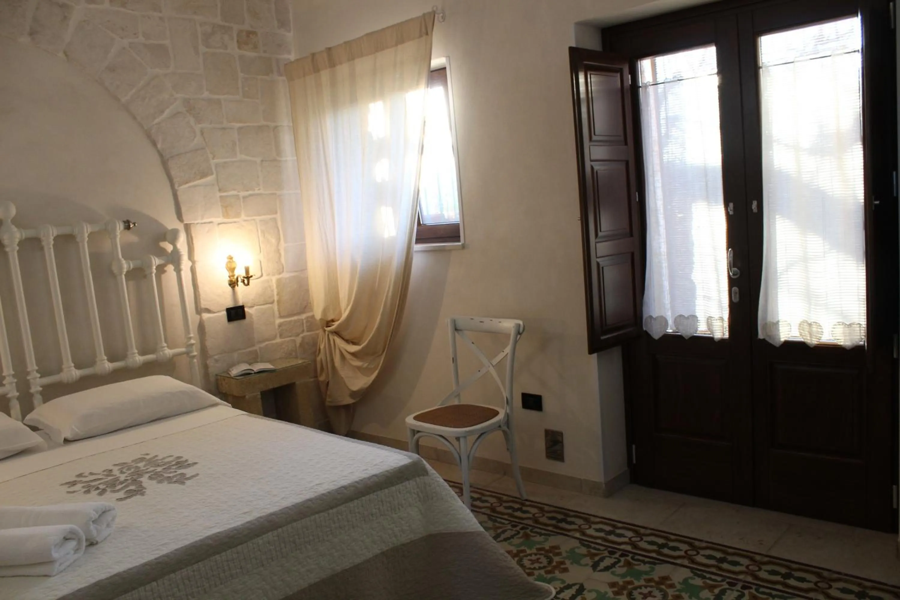 View (from property/room), Bed in Masseria Tolla