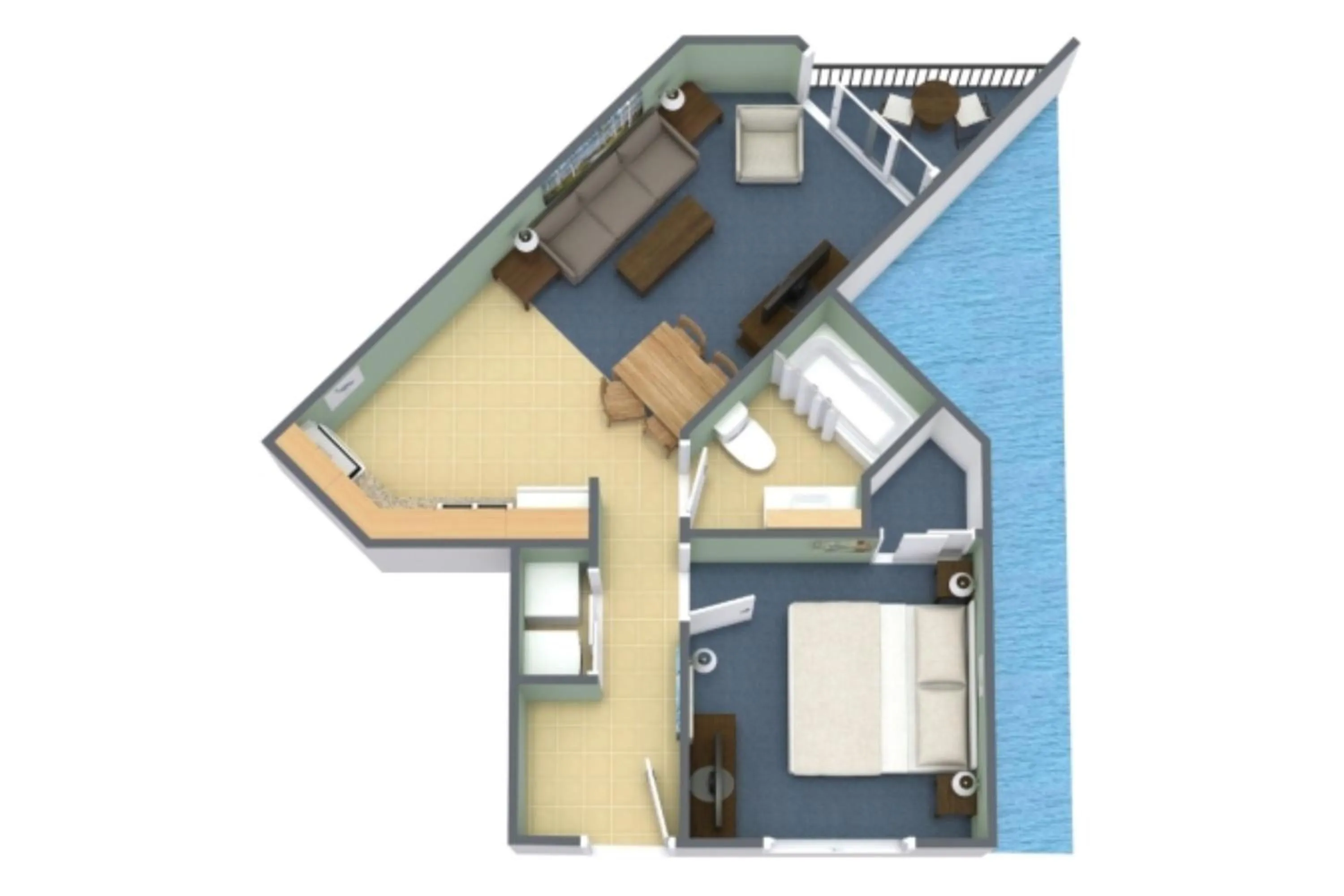 Floor plan in Ocean Reef Resort