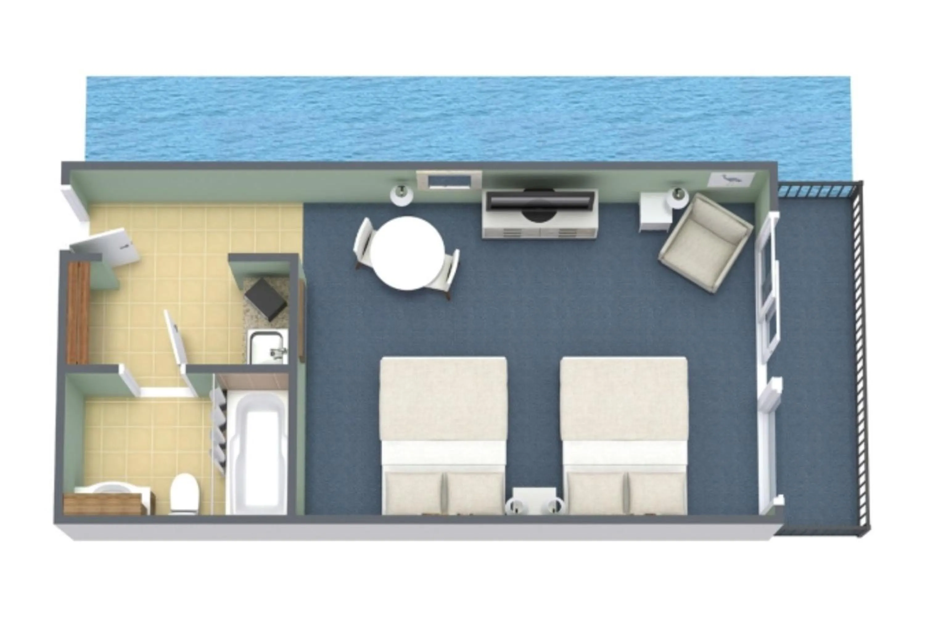 Floor plan in Grande Cayman Resort
