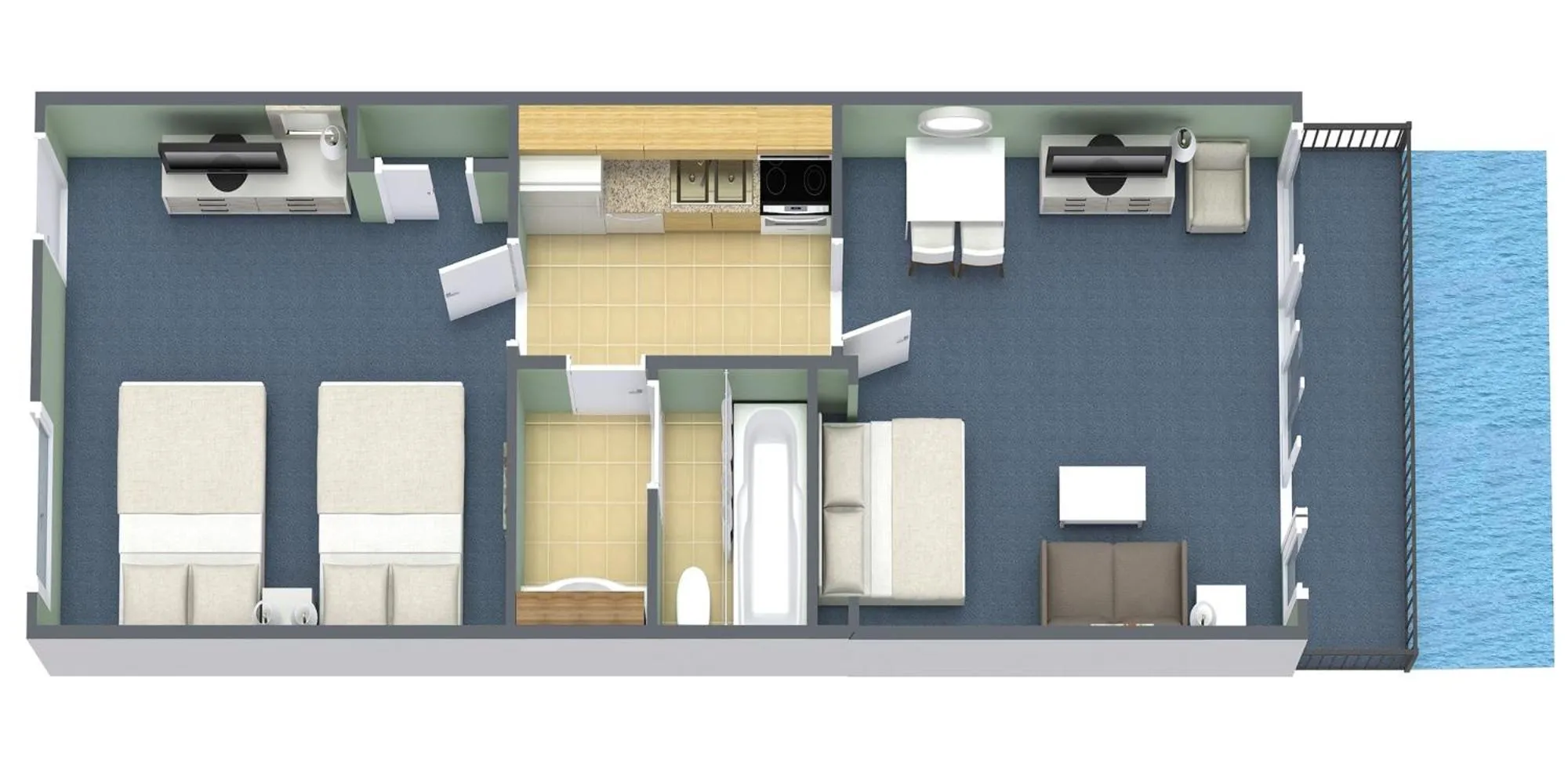 Floor plan in Grande Cayman Resort