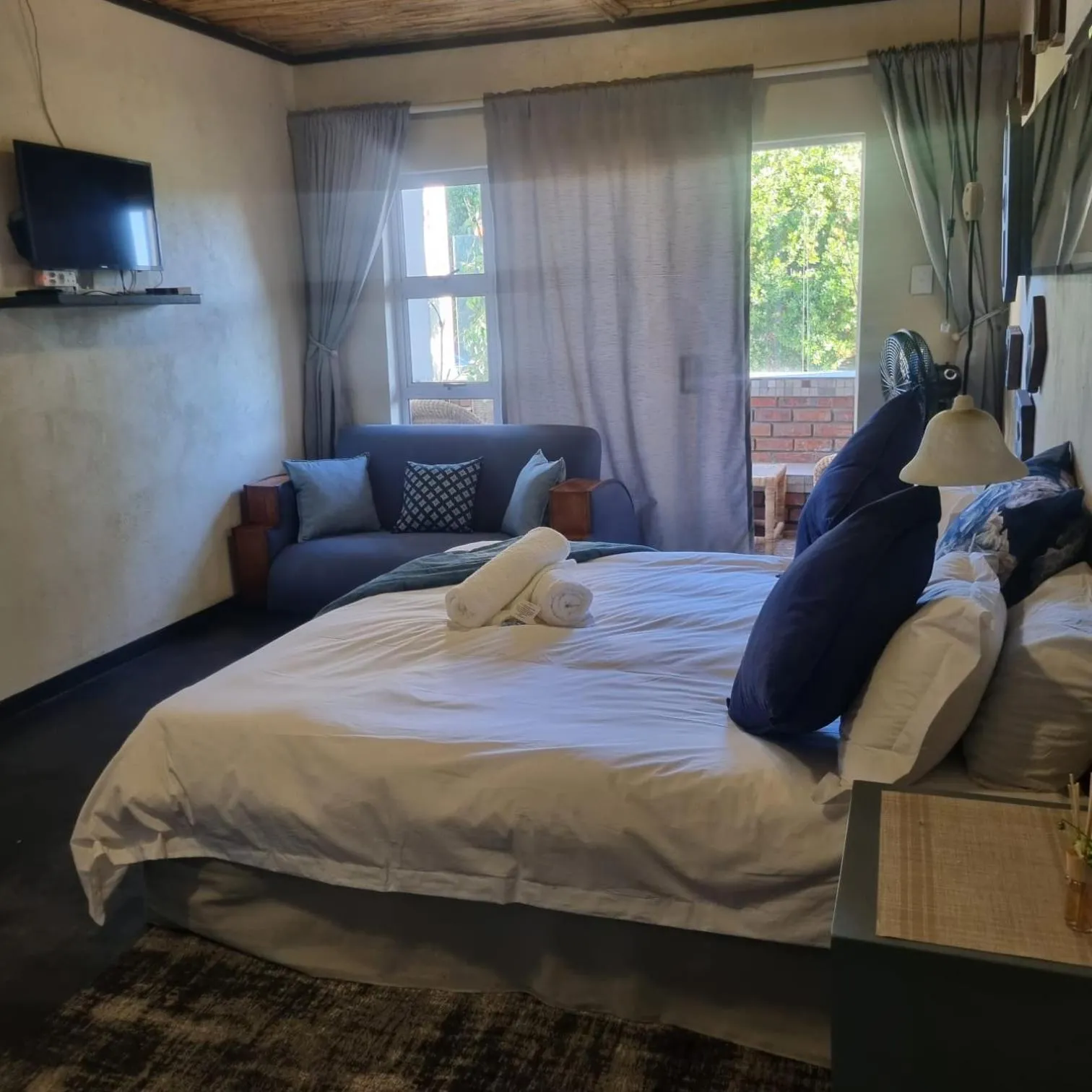 Bed in Bedrock Guest Studios