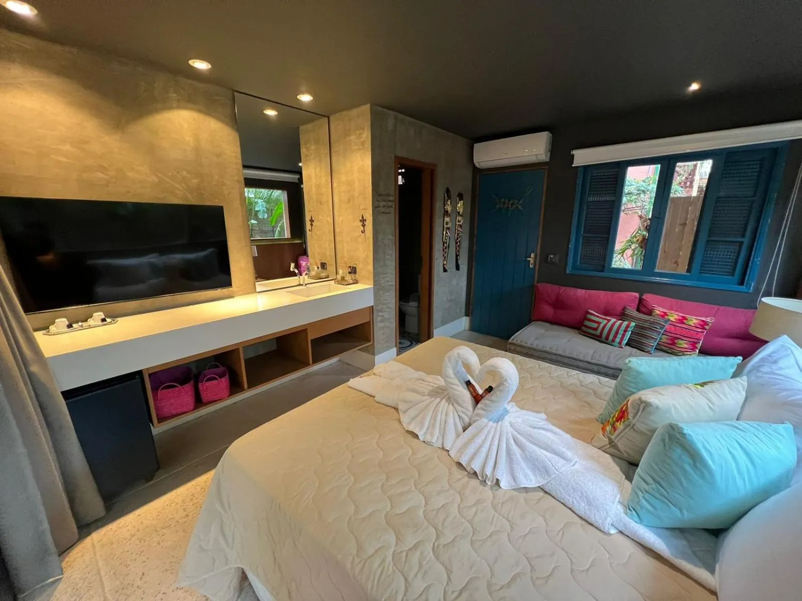 Bed in Pousada Refúgio de Maresias