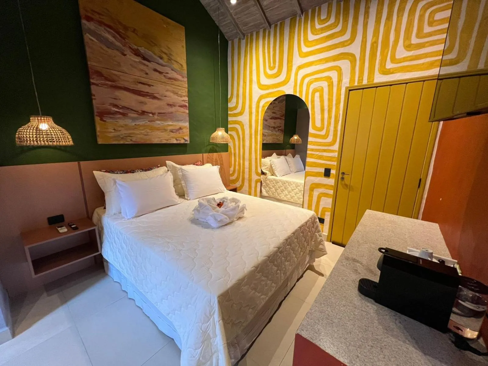 Bed in Pousada Refúgio de Maresias