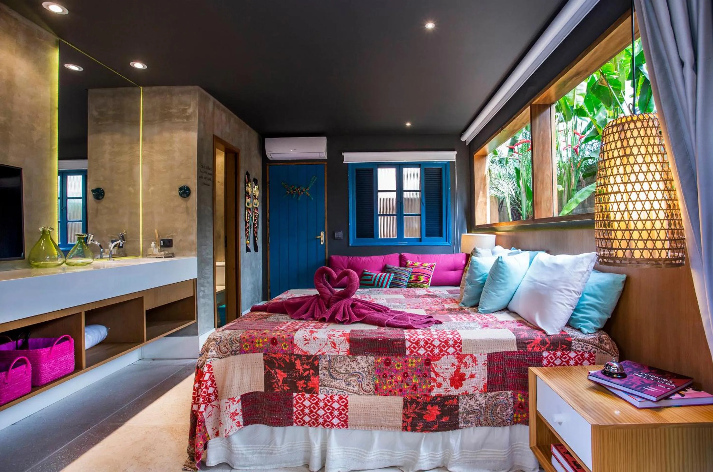 Bed in Pousada Refúgio de Maresias