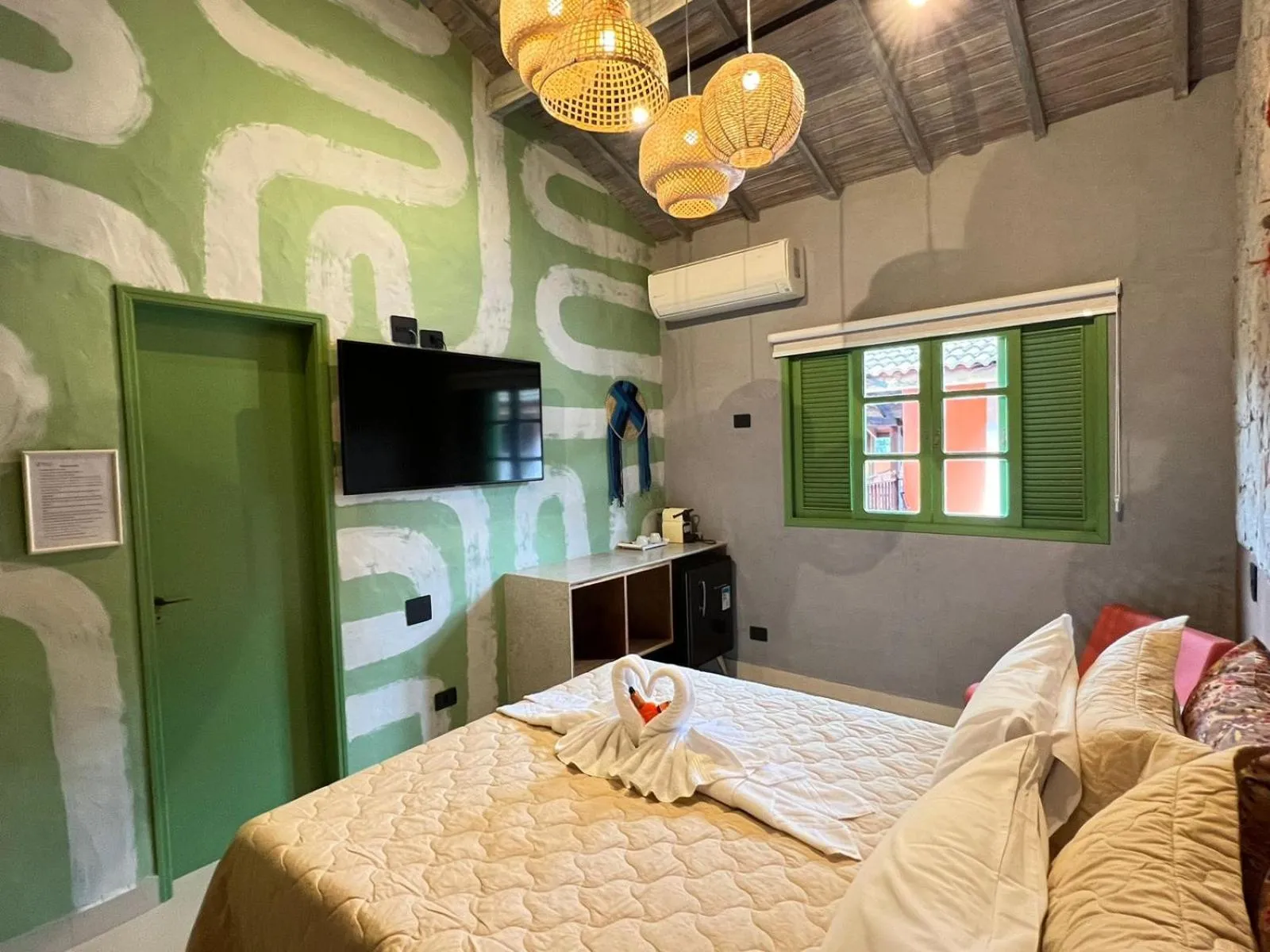 Bed in Pousada Refúgio de Maresias