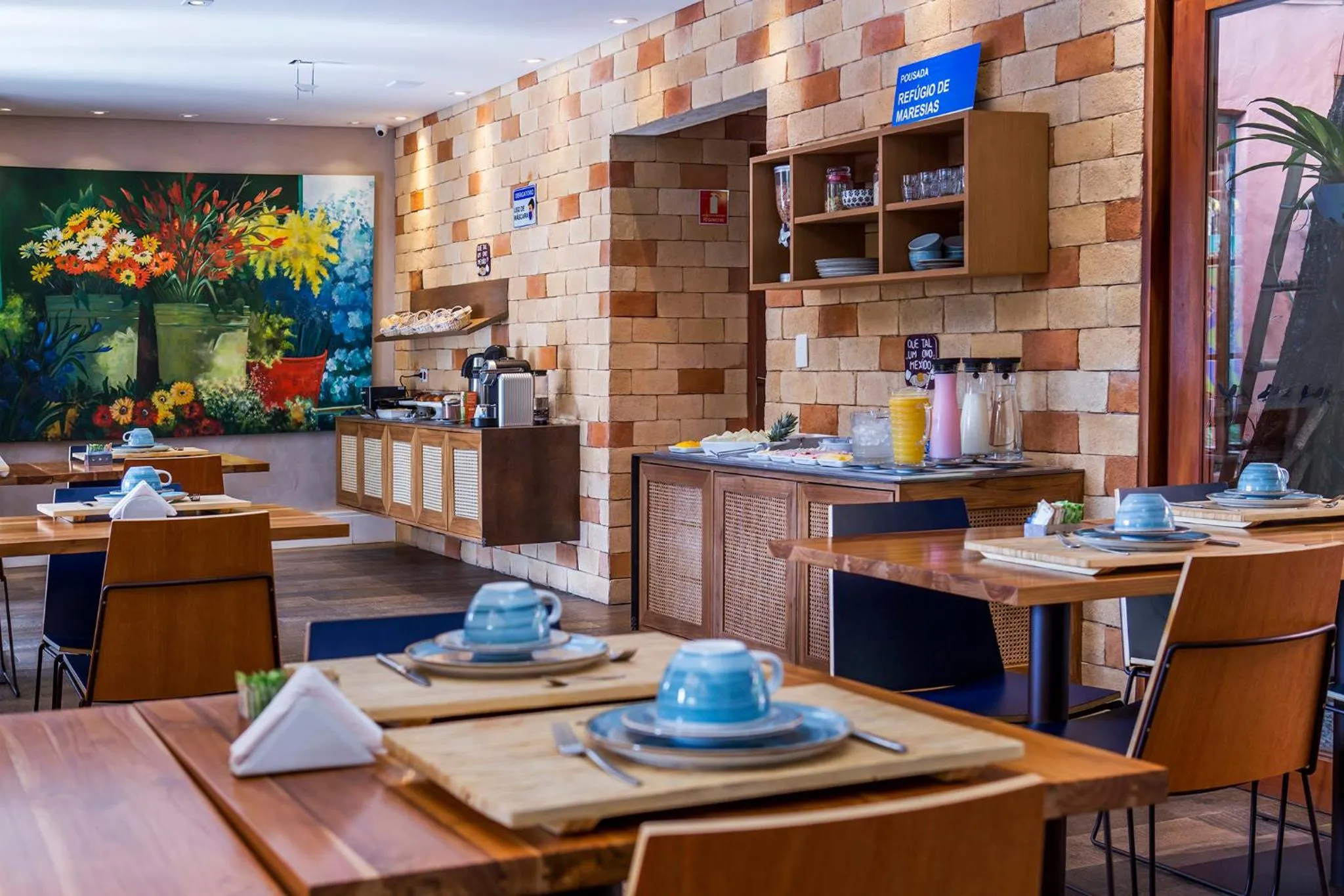 Dining area in Pousada Refúgio de Maresias
