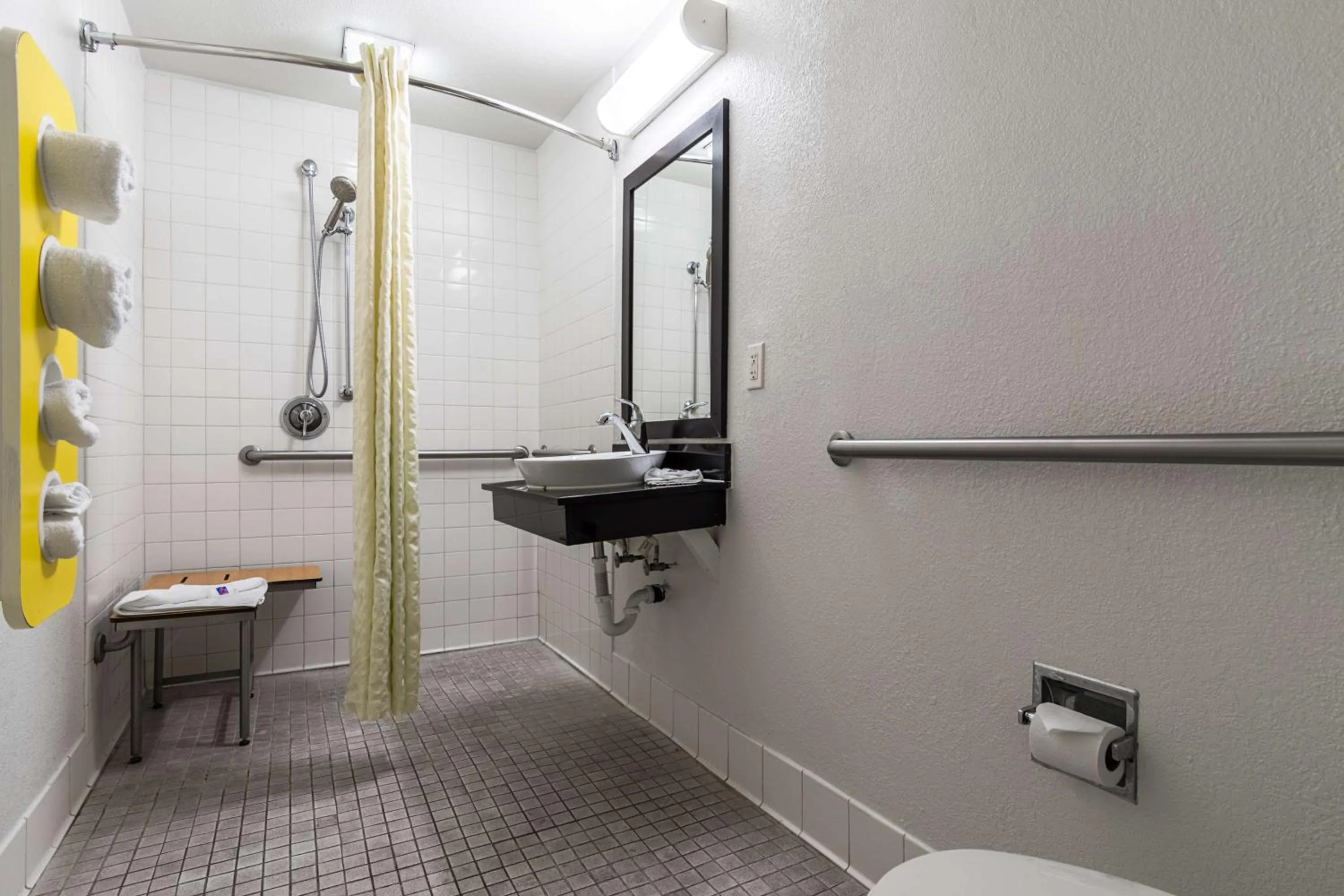 Bathroom in Motel 6 Riverside, CA - UCR East