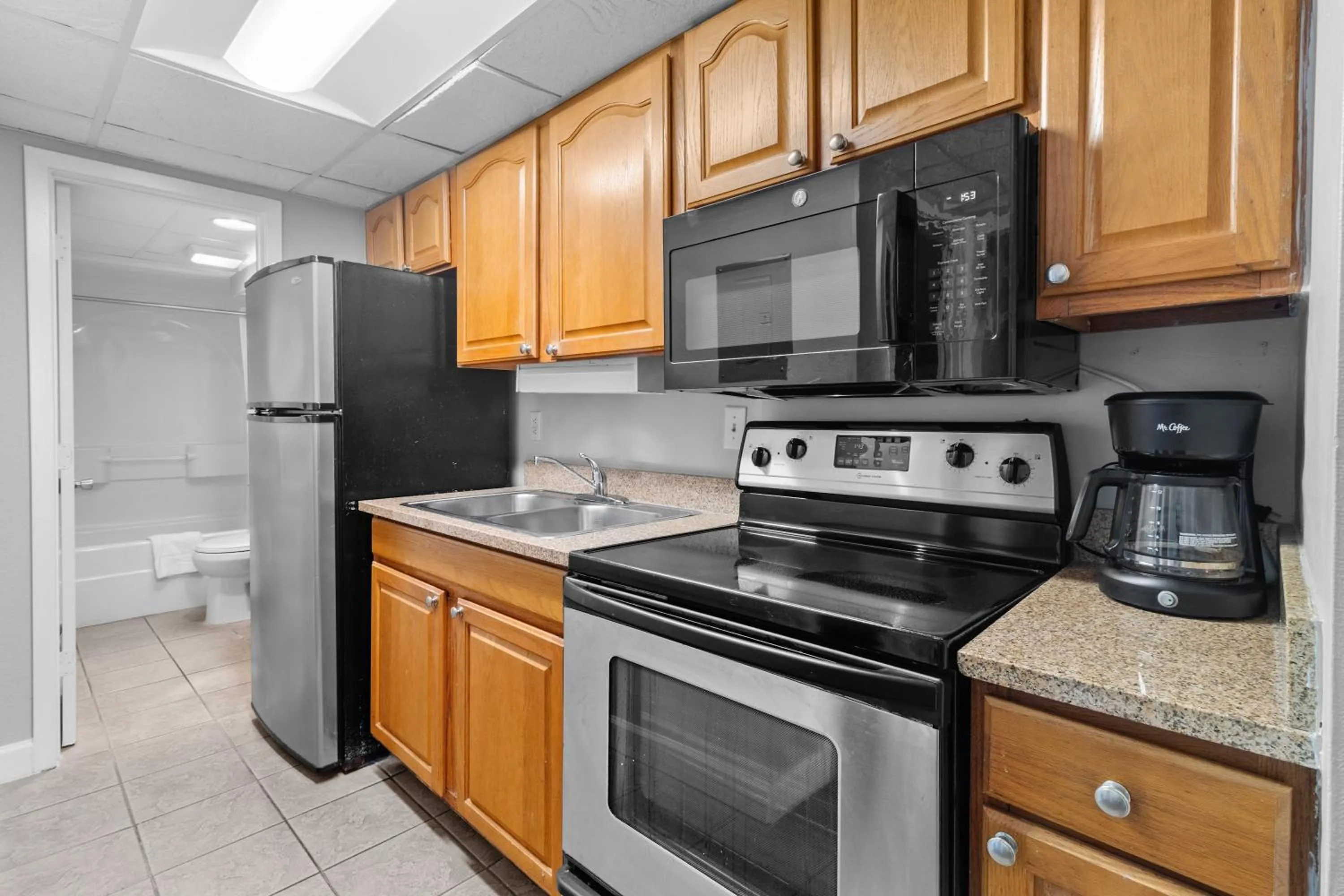 kitchen in Monterey Bay Suites