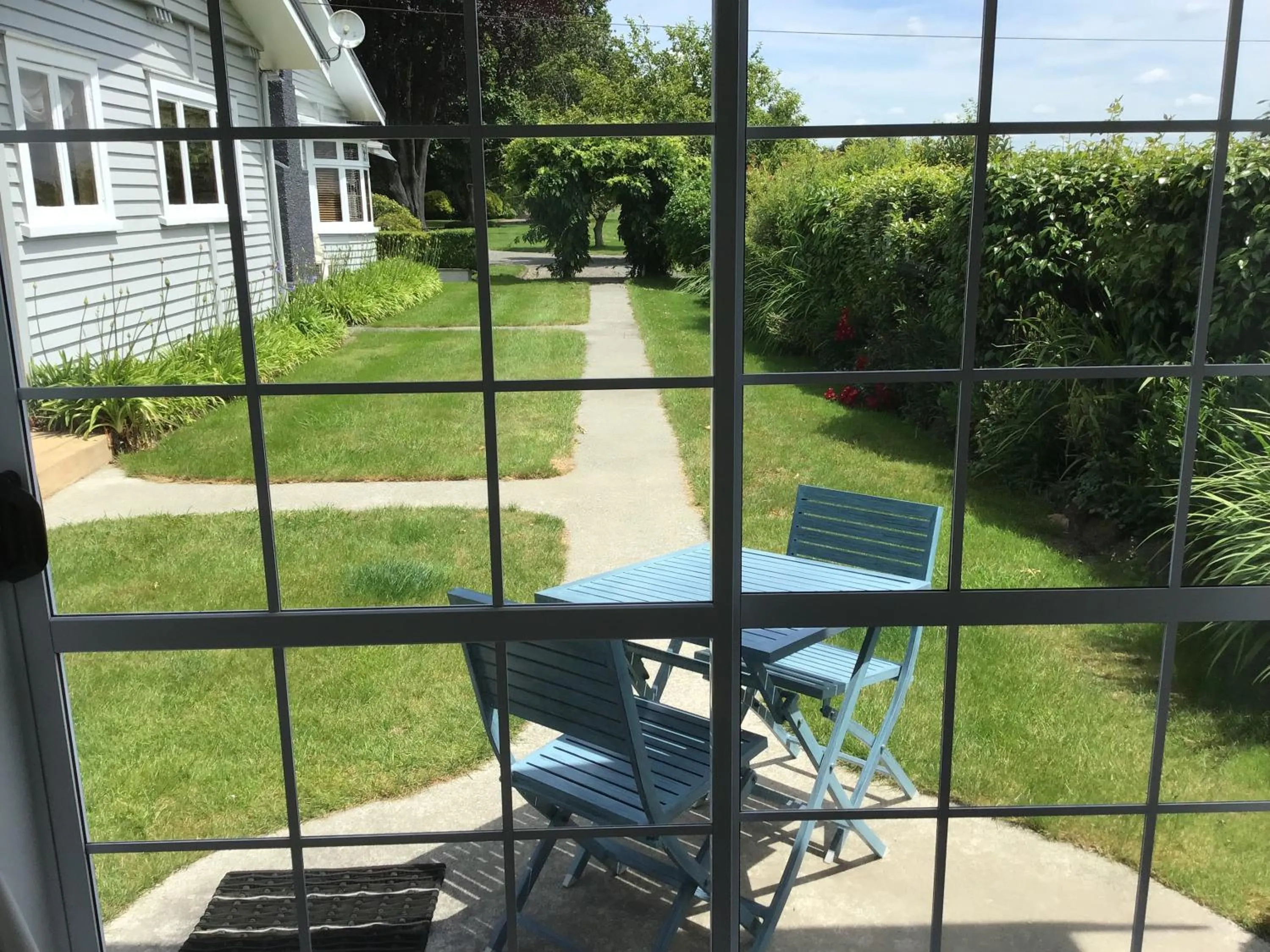 Garden view in Mohaonui Farmstay