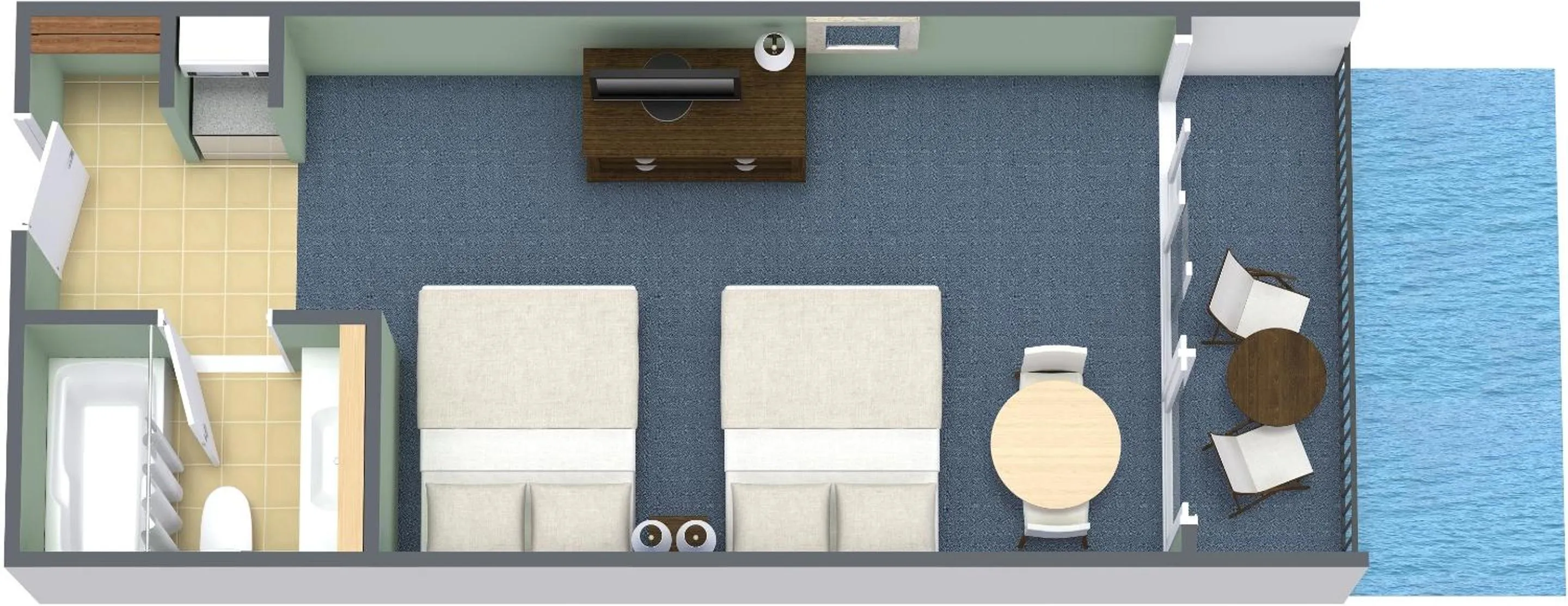 Floor plan in Breakers Resort Hotel