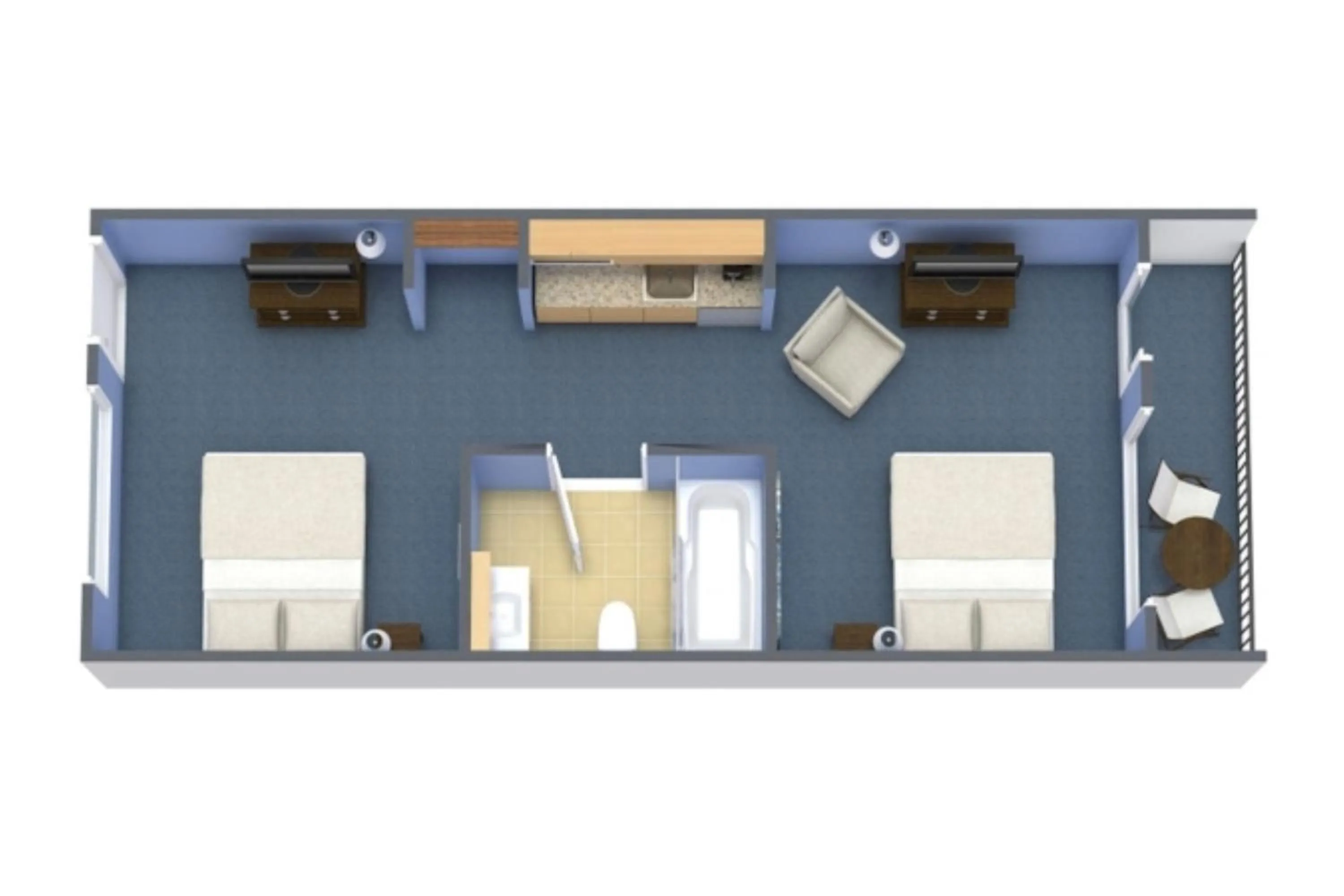 Floor plan in Breakers Resort Hotel