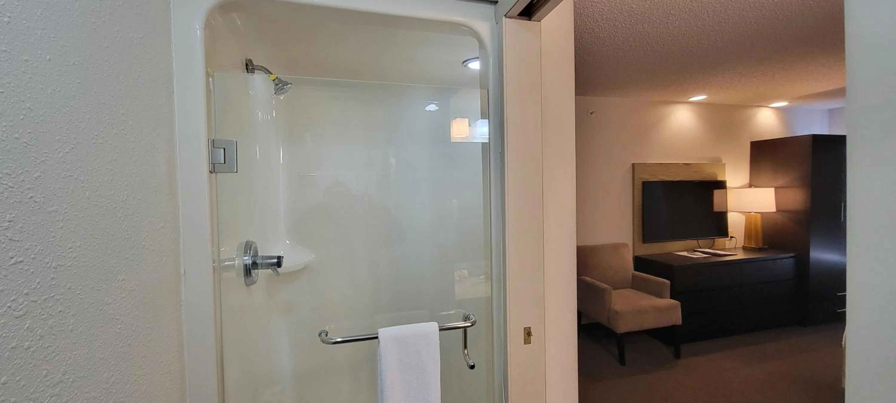 Shower, Bed in Baymont by Wyndham Pueblo