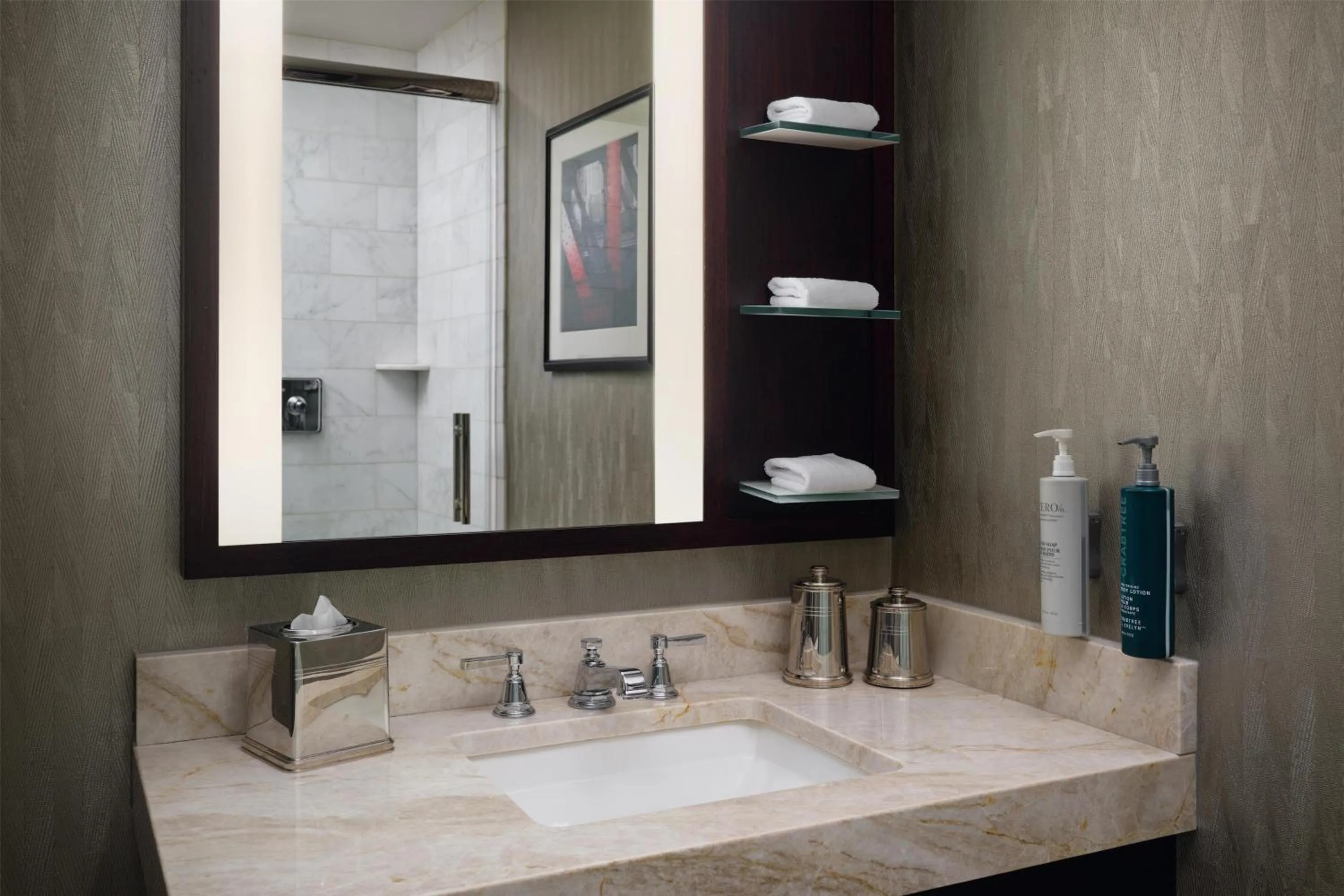 Bathroom in Hilton Chicago