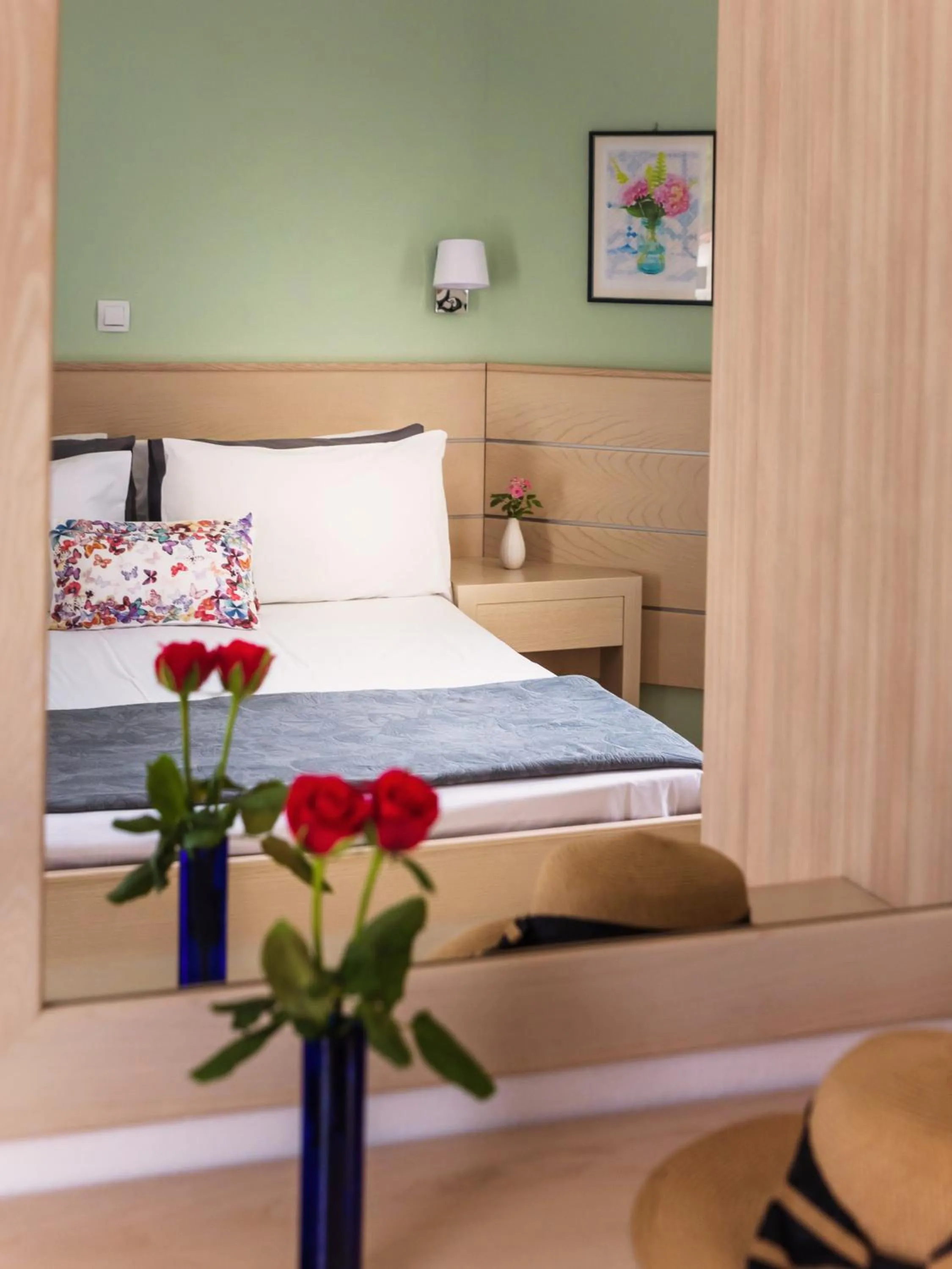 Bedroom, Bed in Melissa Apartments, Studios & Suites