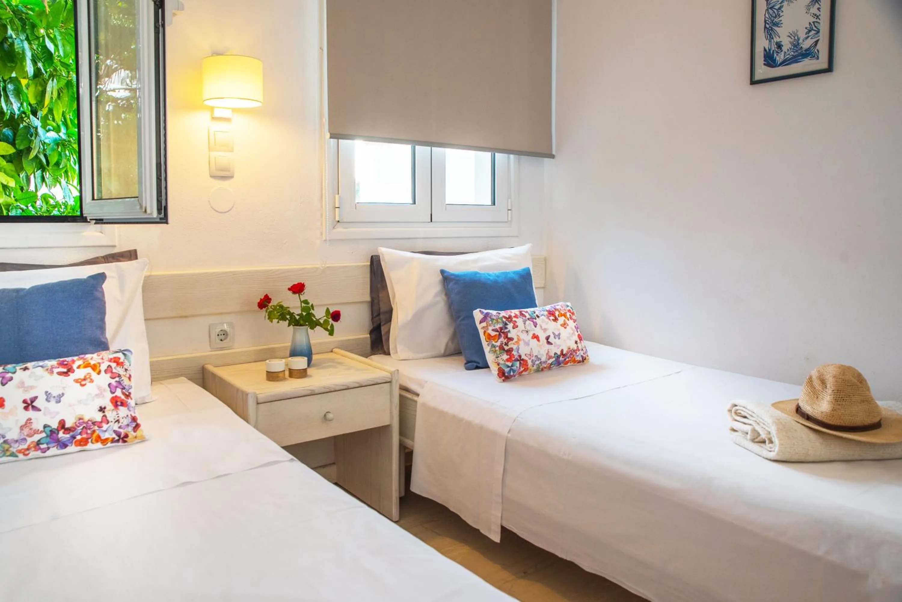 Bedroom, Bed in Melissa Apartments, Studios & Suites