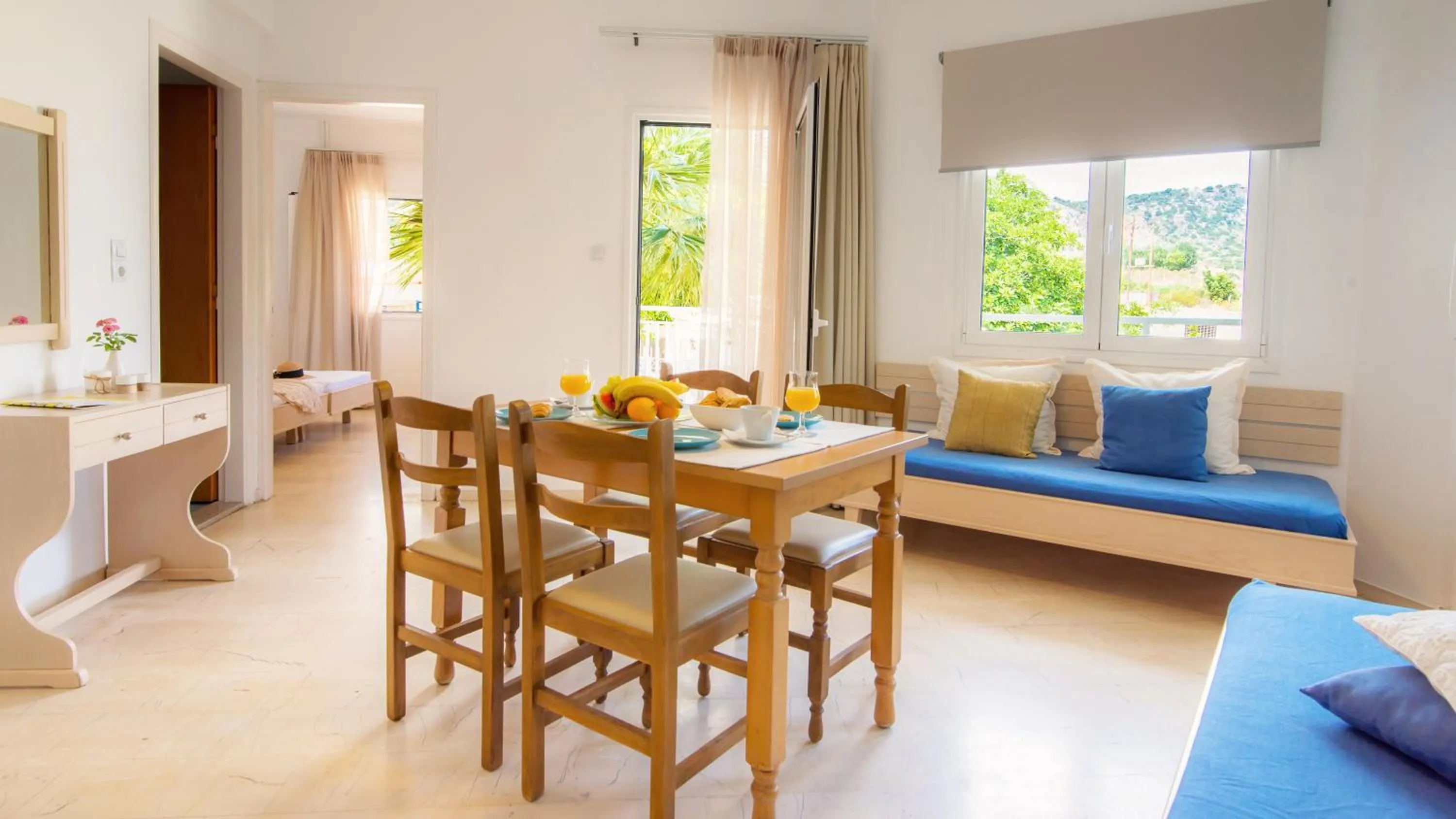 Living room in Melissa Apartments, Studios & Suites